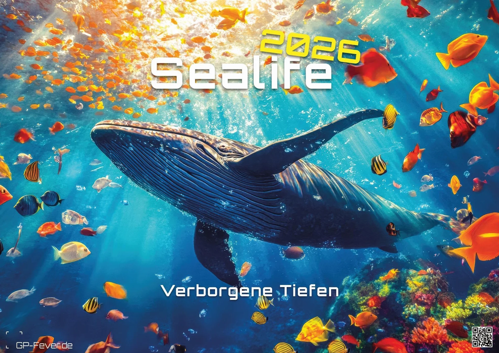 Sealife - verborgene Tiefen - 2026 - Kalender DIN A2: Der Wandkalender mit den schönsten Unterwasser-Motiven für das Jahr 2026 im extragroßen Format DIN A2 (ca. 60 x 42 cm)!