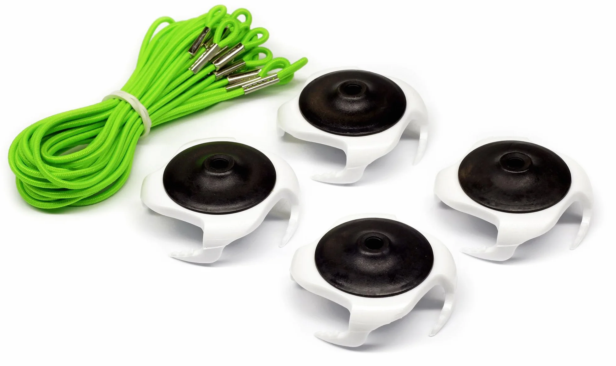 Tee Claw Zestaw pomocniczy do treningu golfowego, uchwyt na koszulkę ze sztucznej murawy i pomoc treningowa (biały/czarny, 4-pak)