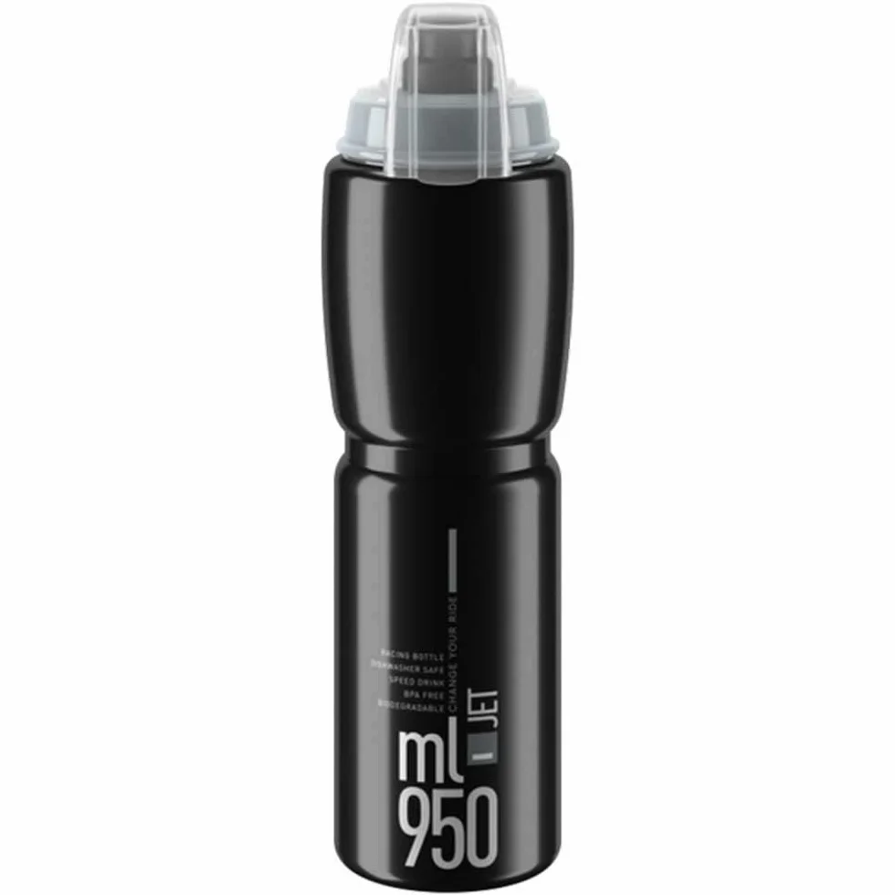 Elite Elite Jet Plus butelka na napoje dla dorosłych, uniseks, kolor czarny/szary, 950 ml