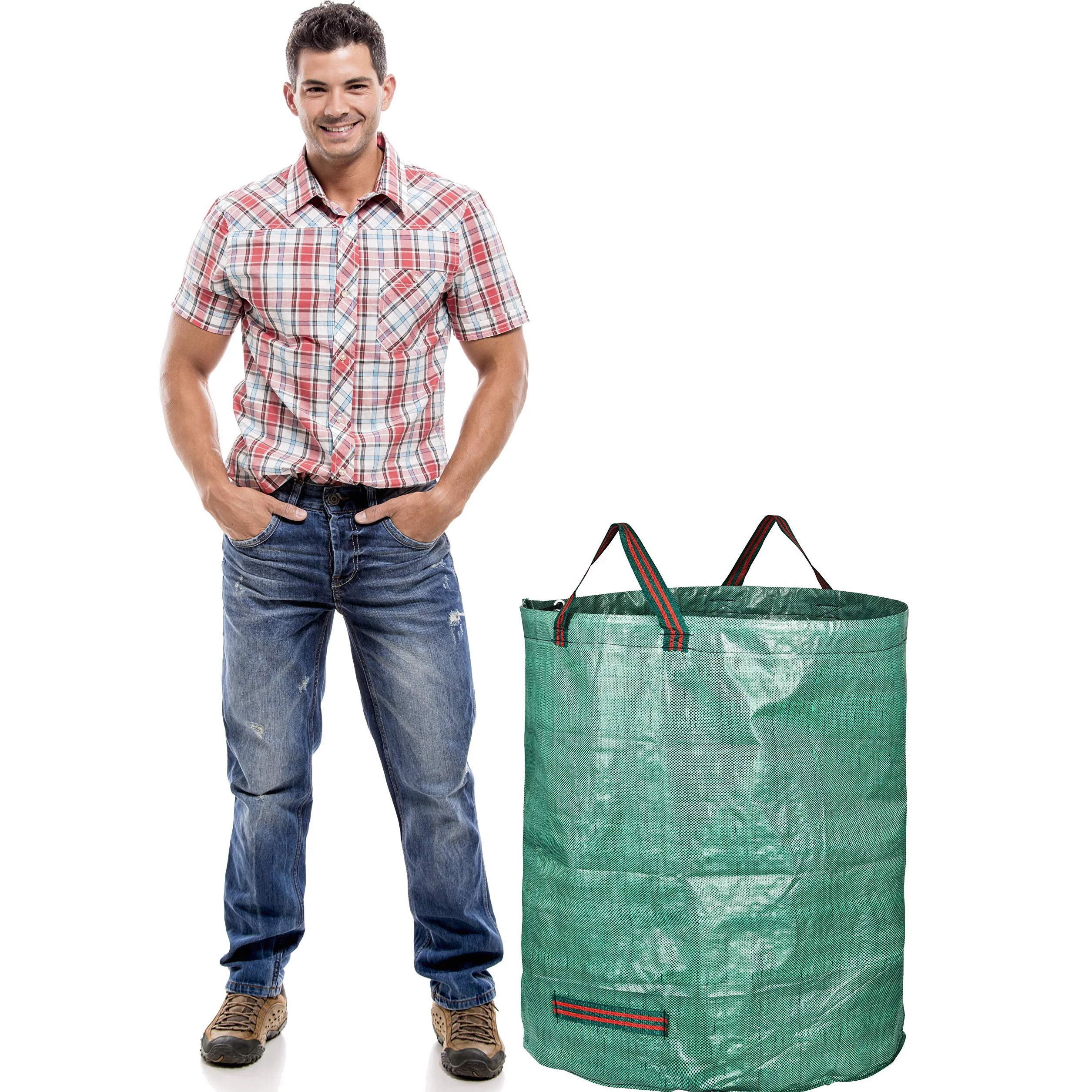 GardenMate – 1x worek ogrodowy 272 l z solidnej tkaniny polipropylenowej (PP) 150 gsm