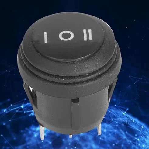 Przełącznik kołyskowy 5 szt., SPST ON/OFF/ON 3-pinowy 3-pozycyjny przełącznik zatrzaskowy 10A/125V 6A/250V wodoodporny mini przełącznik do samochodu łodzi