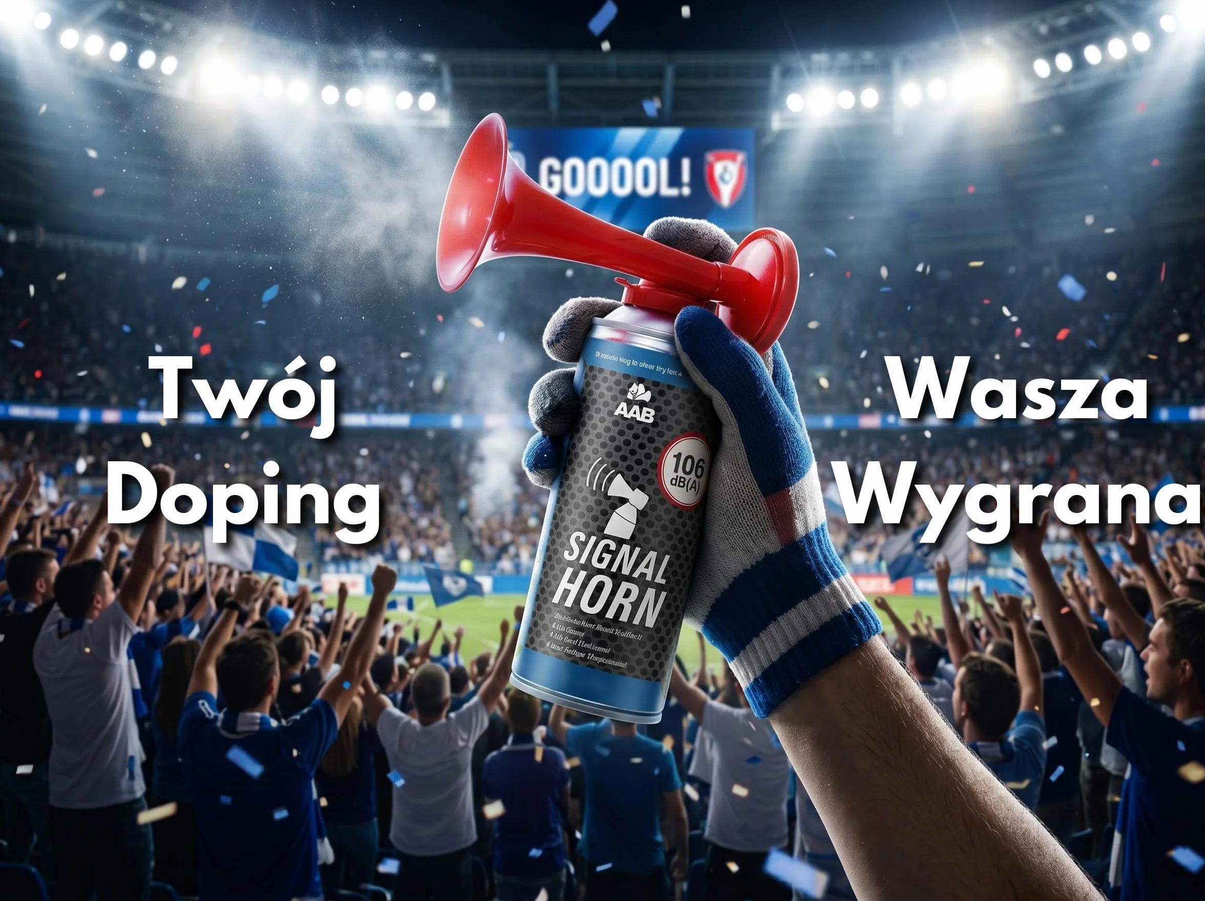 AABCOOLING Signal Horn 40g - Trąbka Kibica z Niepalnym Gazem, Głośna Wuwuzela Gazowa, Sygnał Dźwiękowy na Sprężone Powietrze Na Imprezy, Urodziny