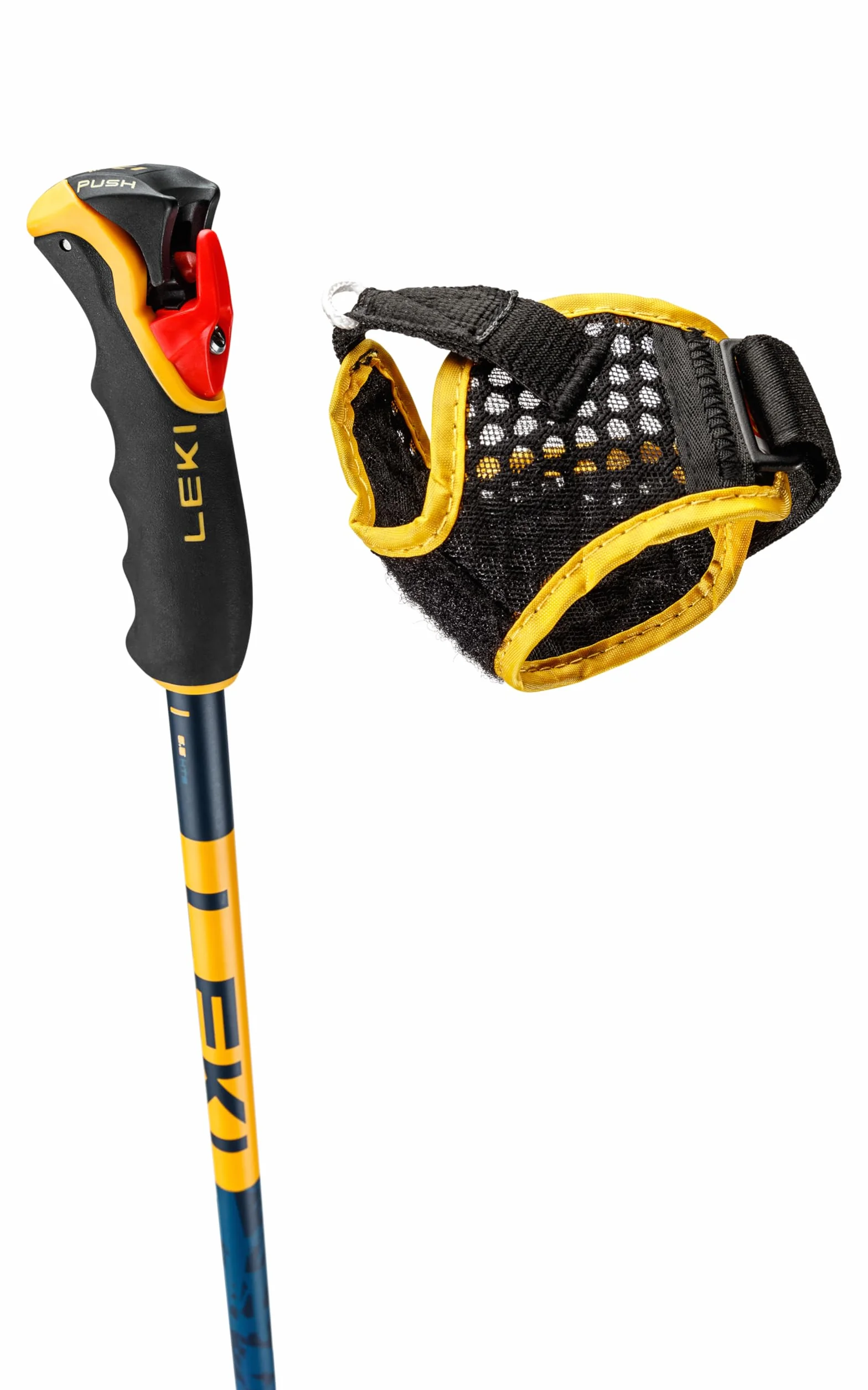 LEKI Spitfire 3D kijki narciarskie Freeride Trigger 3D 16 mm ciemnoniebieski pomarańczowy