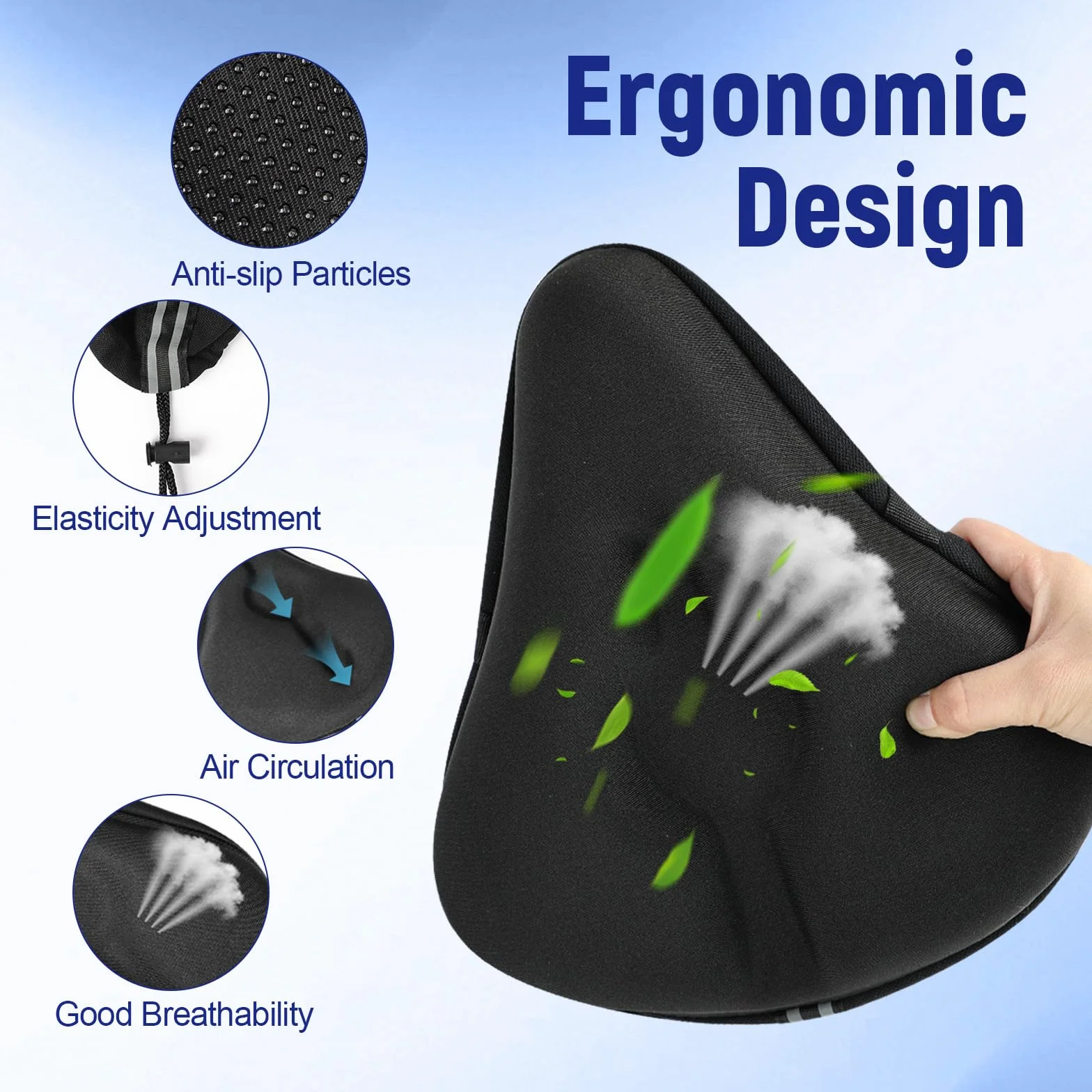 flintronic Ergonomiczny pokrowiec na siodełko rowerowe wodoodporny