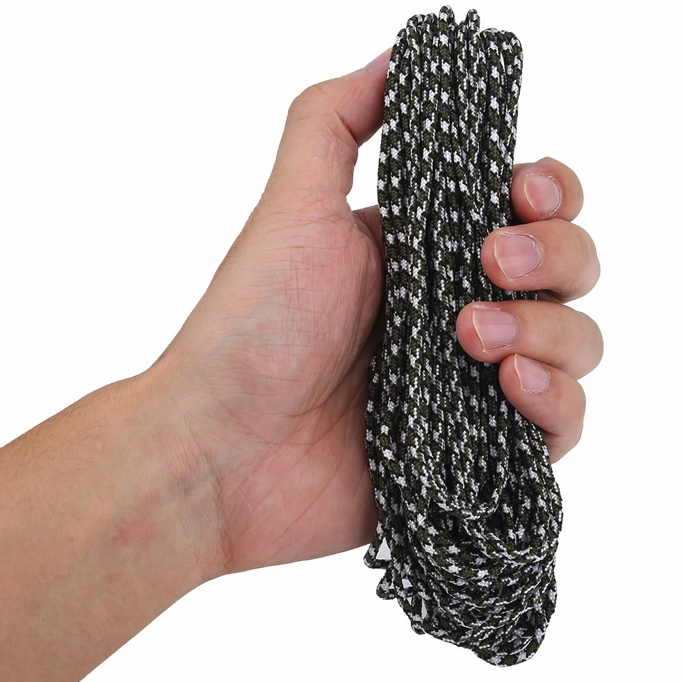 Lina poliestrowa Paracord 2 mm 15 m do przetrwania i wspinaczki