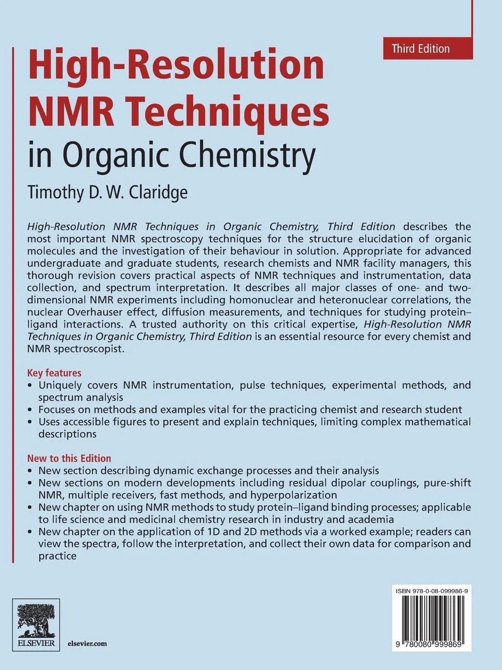 High-Resolution NMR Techniques in Organic Chemistry