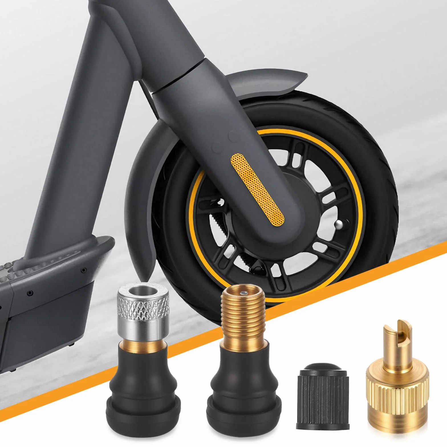 Zawory bezdętkowe do hulajnogi Xiaomi Ninebot G30 Segway, adapter przedłużający zawór opon