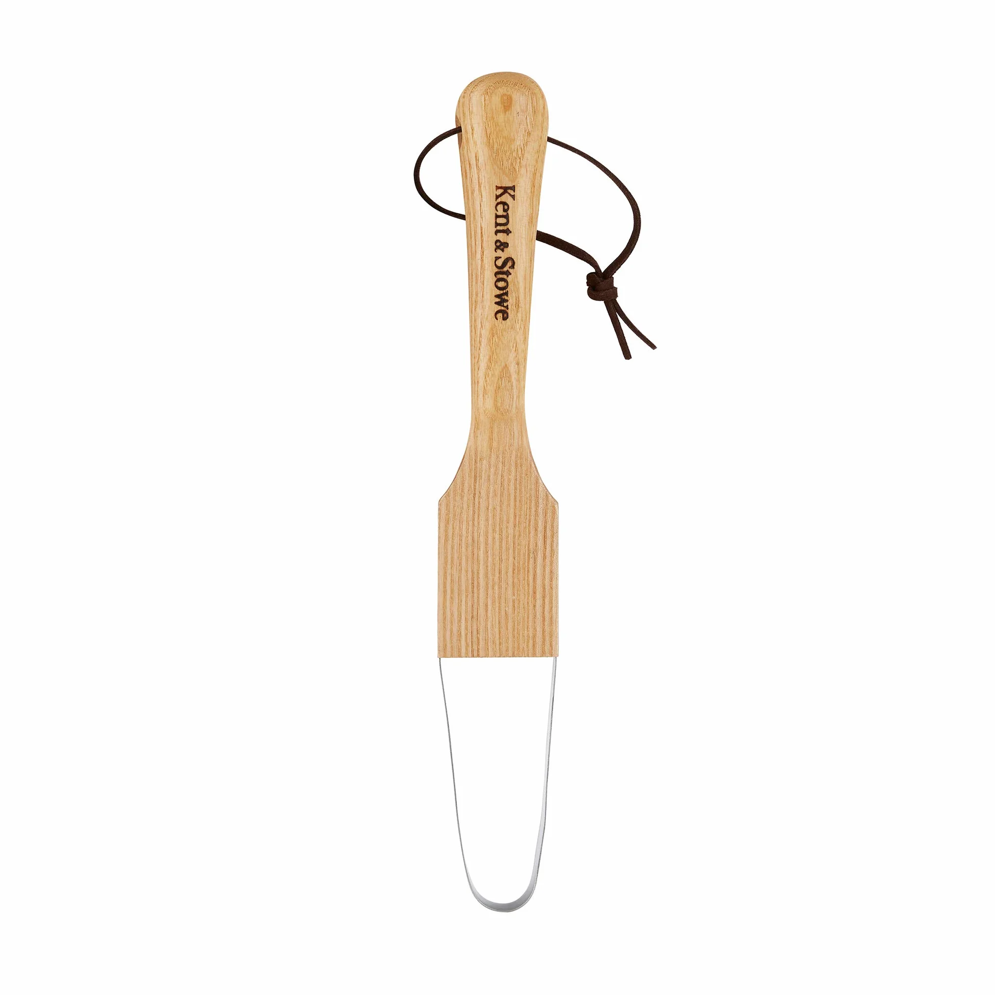 Kent & Stowe Pętelka do chwastów – ze stabilnej stali nierdzewnej do orki, z trzonkiem z drewna jesionowego, długość: 32 cm
