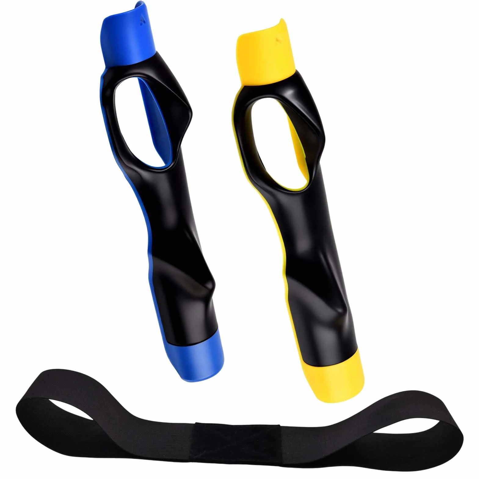 LEONTOOL 2-pak trener chwytu golfowego z opaską korygującą huśtawkę, przyrząd do treningu golfa. Pomoc do treningu nadgarstka golfowego pomagająca trenować prawidłową pozycję dłoni, idealny do