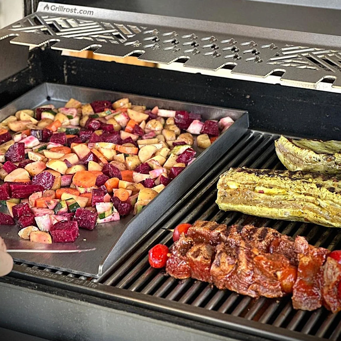 P³yta grillowa ze stali nierdzewnej | Plancha 45x34cm - pasuje do Weber Genesis I | 4mm lite
