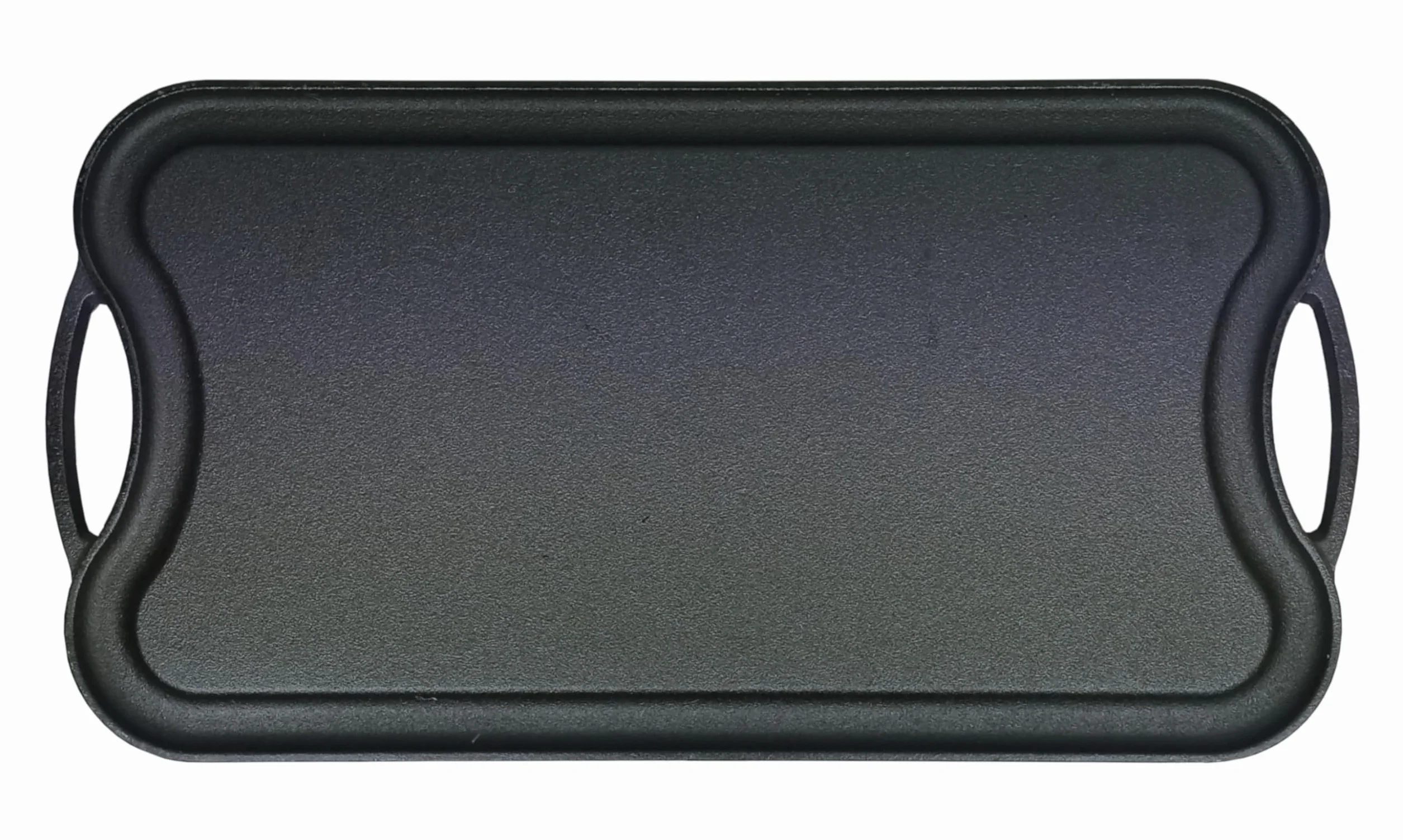 Żeliwna płyta do grilla gazowego, żeliwna Plancha, duża płyta żeliwna, 50 x 27 cm, 5,5 kg