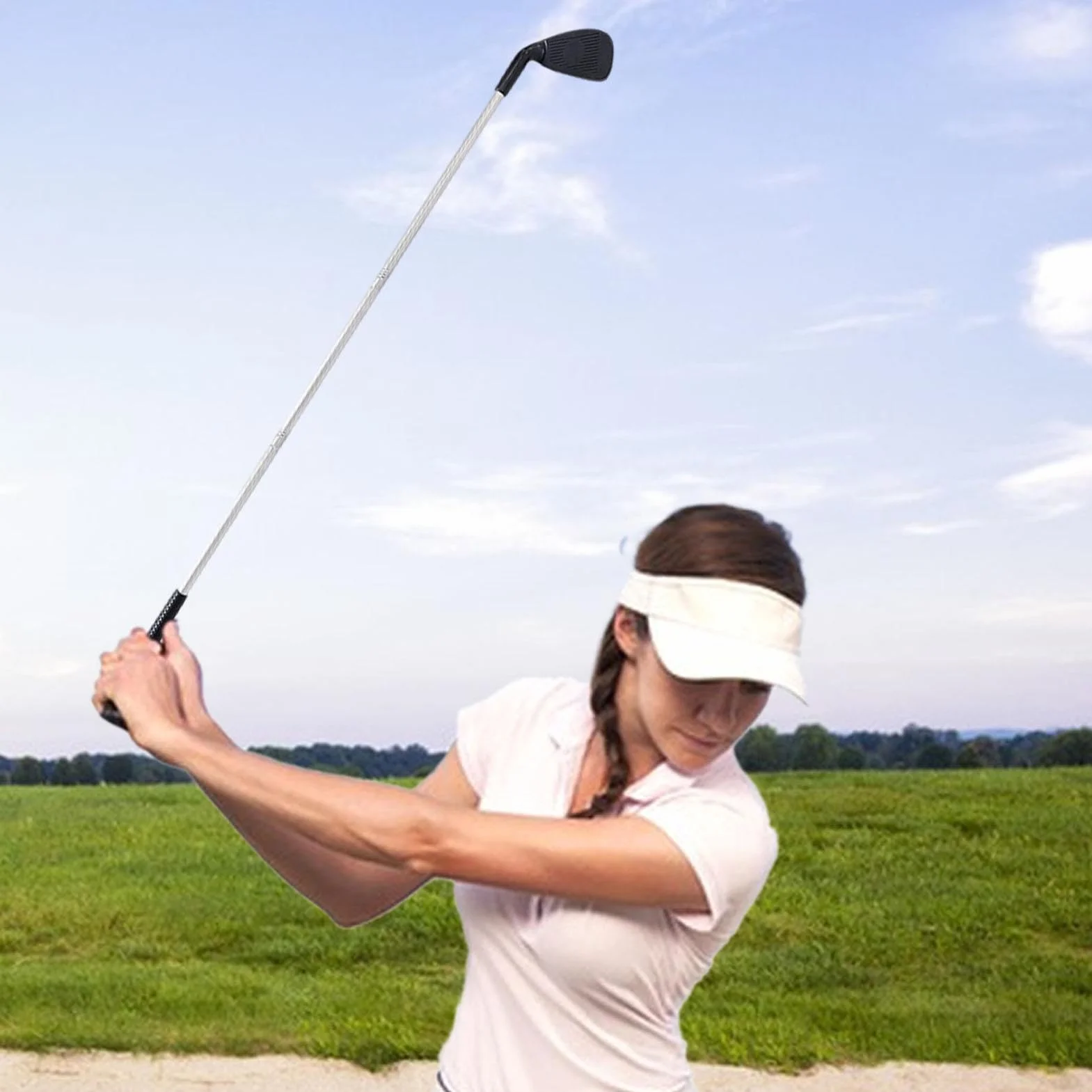 Kij golfowy dla dzieci zdejmowany długi lekki akcesorium golfowe dla początkujących