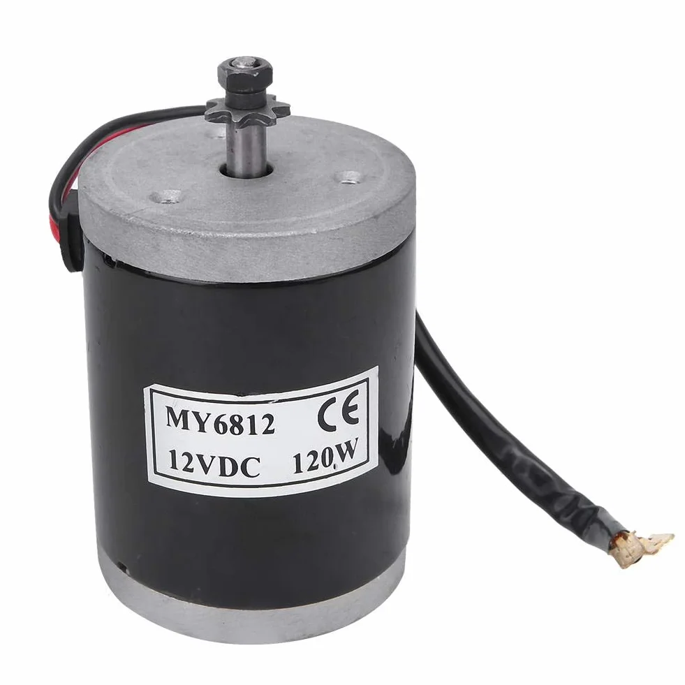 My6812 silnik elektryczny szczotkowany 12 V 120 W mały duża prędkość akcesorium do skutera E roweru