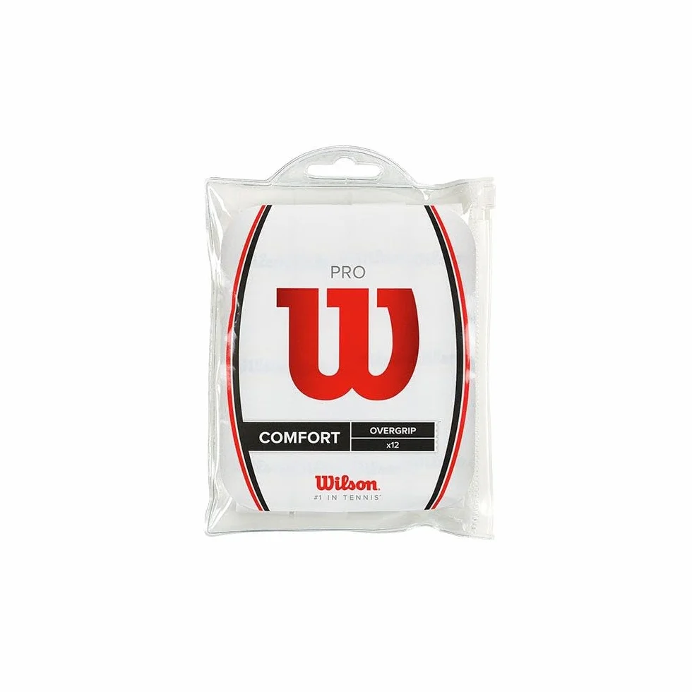 Wilson Pro Overgrip-Comfort 12-pak, biały