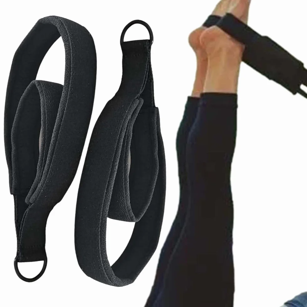 Pasek na nadgarstek, uchwyt, podwójne pętelki, podwójna pętla, pasek do pilatesu, reformatora, jogi, pogrubiony, antypoślizgowy pasek fitness, pasek na nadgarstek, podwójna pętla, przenośne urządzenia