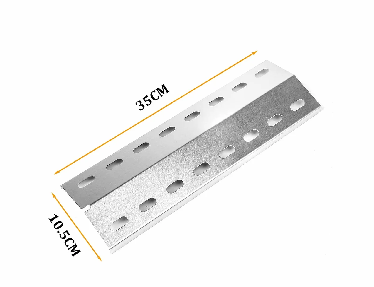 GFTIME 35 x 10,5 cm osłona palnika ze stali nierdzewnej, części zamienne, płyta grzewcza do Landmann i innych modeli grilla, rozdzielacz płomienia, osłona termiczna, akcesoria, 3 sztuki