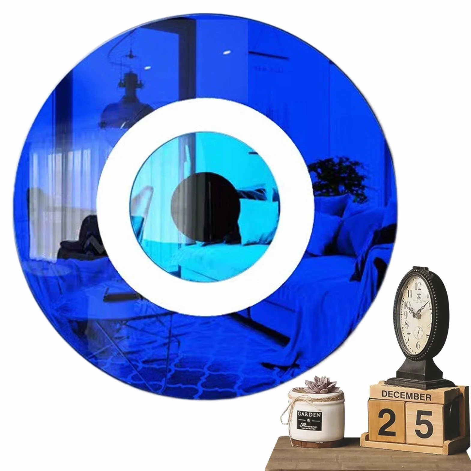 Akrylowe dekoracje z?ego oka,Ozdoba Blue Devil Eye dla domu | Przeno?ne ozdoby do wn?trz z niebieskim diabelskim okiem do mieszkania Przestrze? robocza Biura domowe Salon