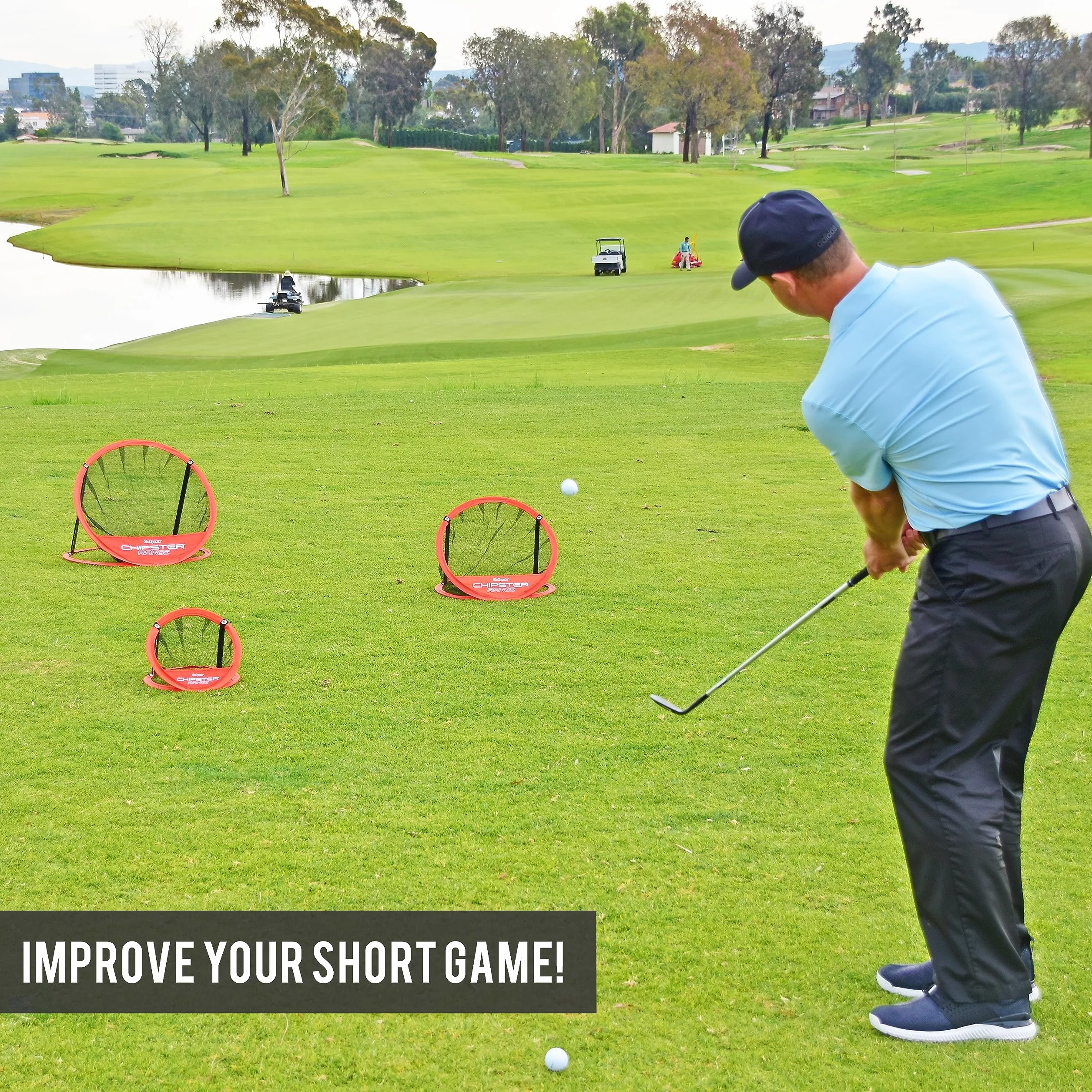 GoSports Chipster Golf Chipping Pop Up Practice Ne
