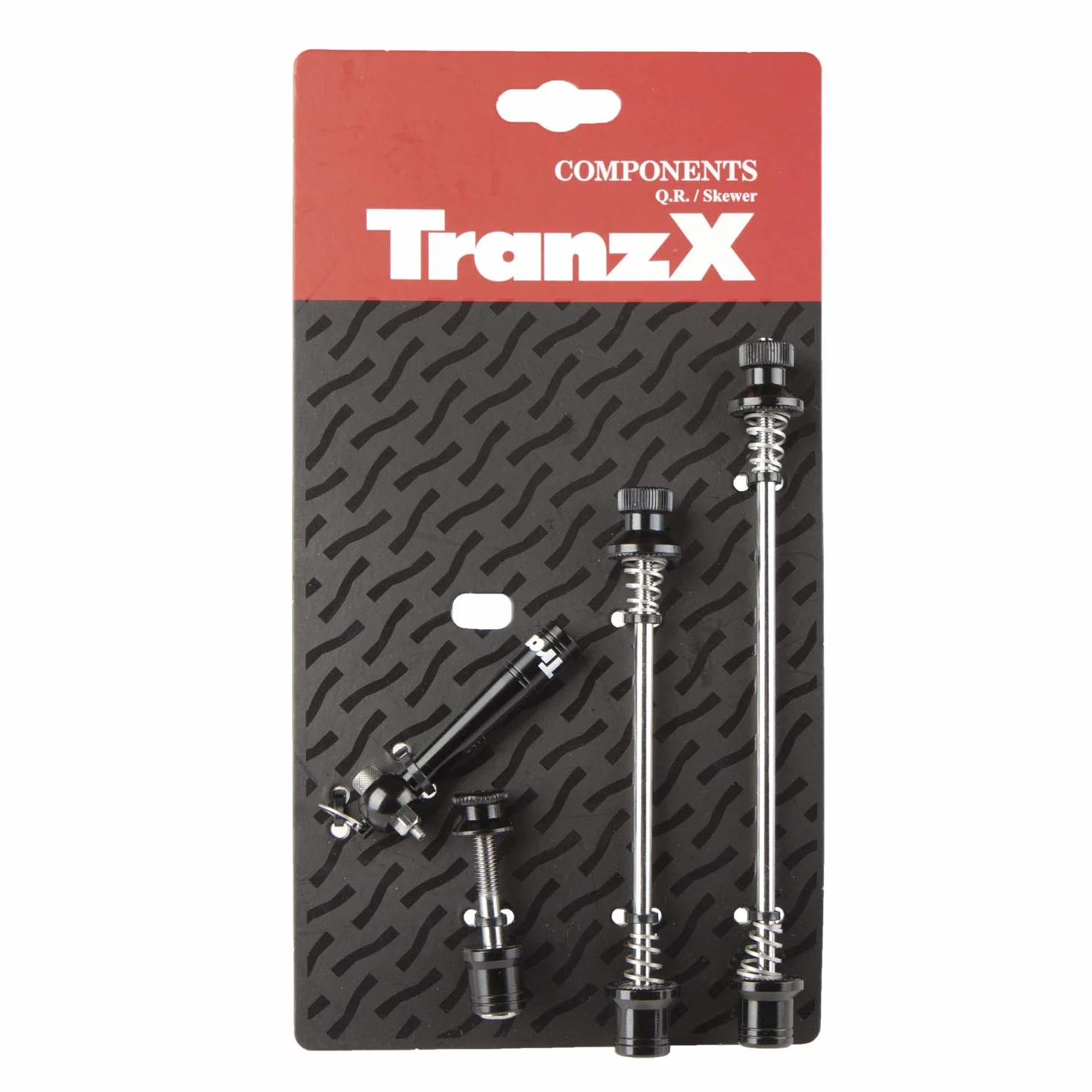 TranzX Components Zestaw szpikulców bezpieczeństwa Quick Release - czarny
