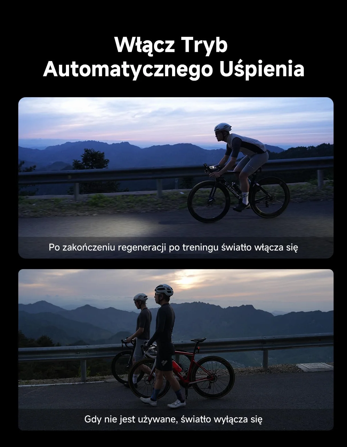 iGPSPORT VS500 Przednie Światła Rowerowe 500 Lumenów, Bateria 3000 mAh, USB-C
