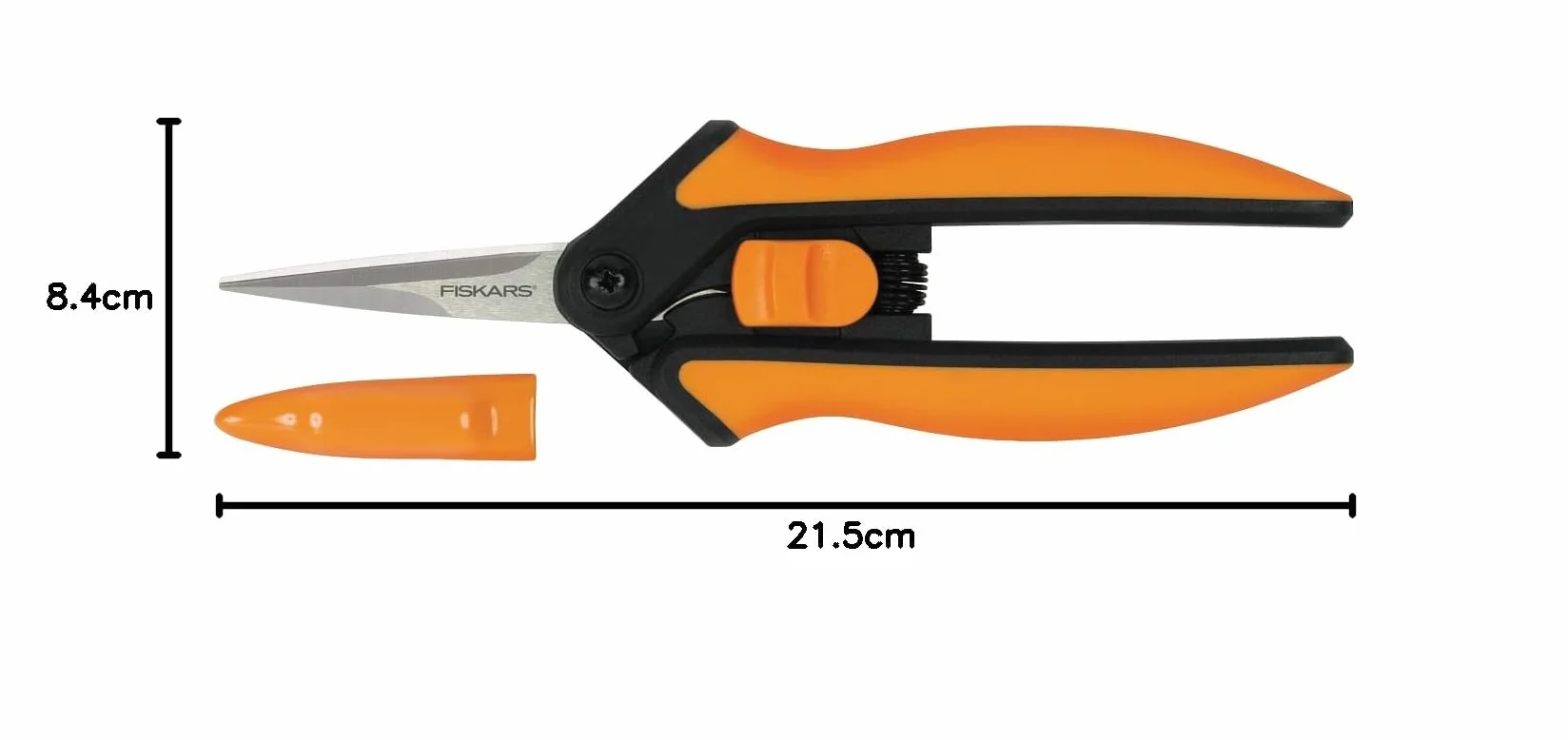 Fiskars Solid Sekator Teleskopowy, Pomarańczowy/Czarny, 21.5 cm