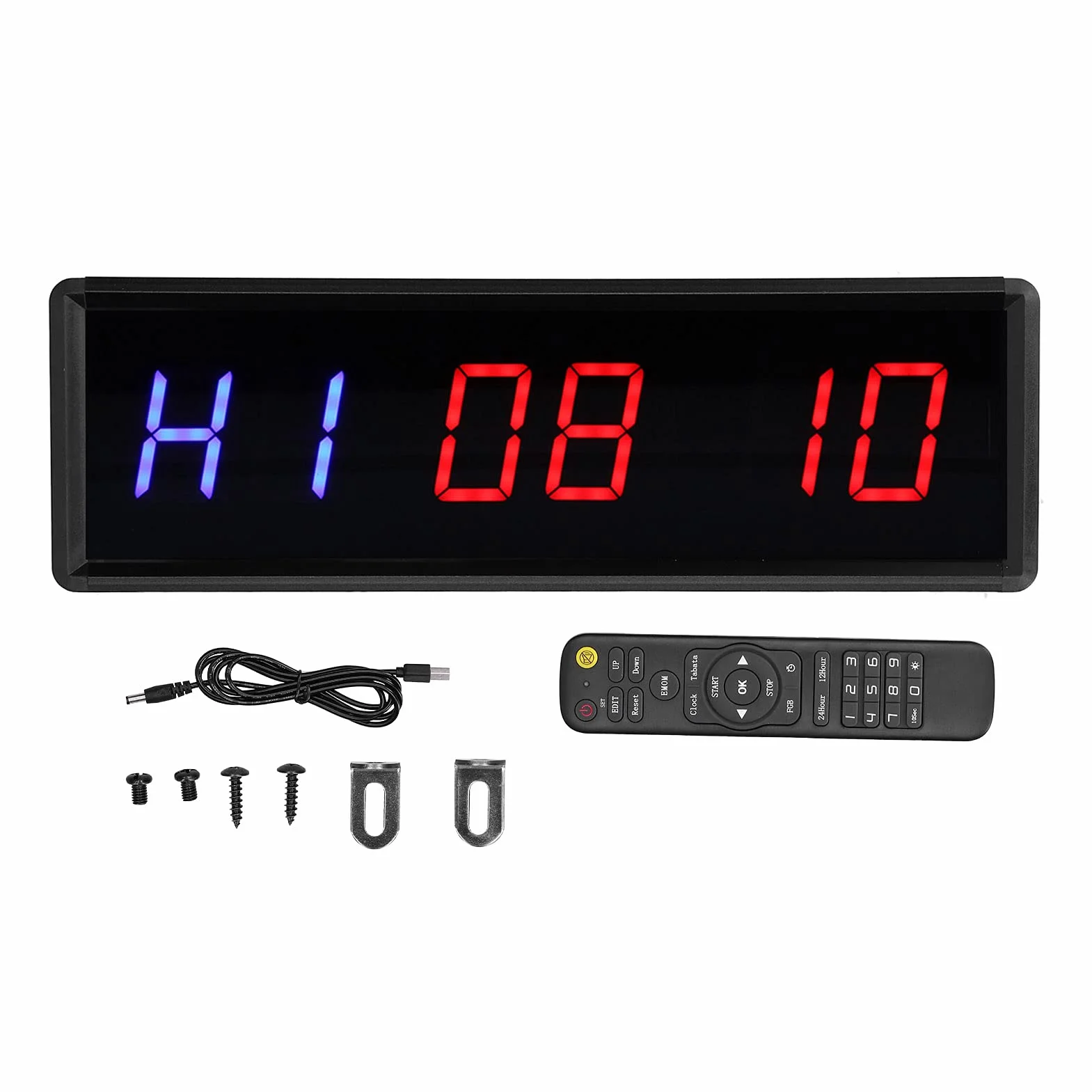 Timer Interwałowy LED Przenośny Minutnik Treningowy z Brzęczykiem