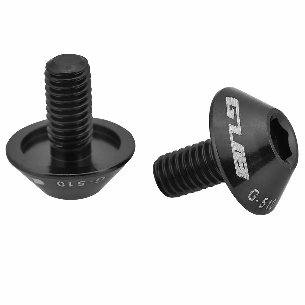 Aramox Śruba uchwytu na bidon rowerowy, M5 x 12mm, stop aluminium, czarna, 2 sztuki