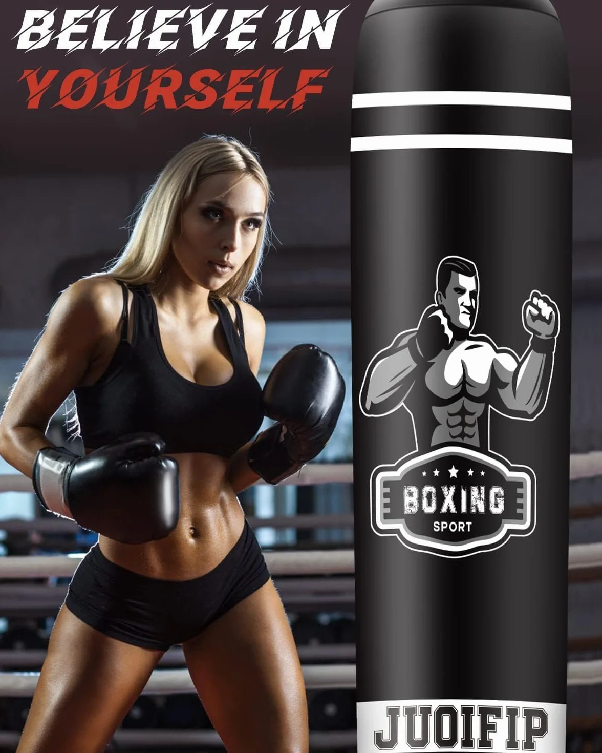 NZQXJXZ Torba bokserska 180 cm 165 cm nadmuchiwana stojąca do kickboxingu MMA Muay Thai