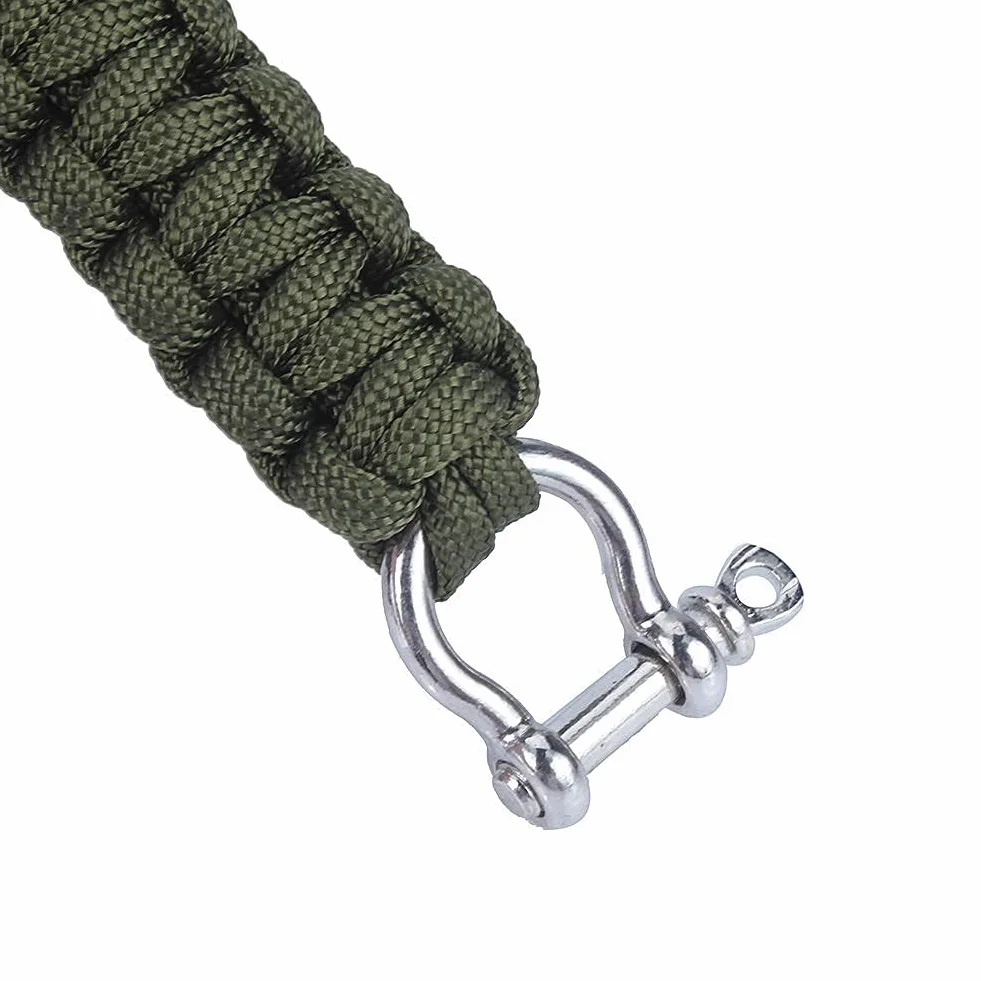 Alomejor Bransoletka survivalowa z paracordem