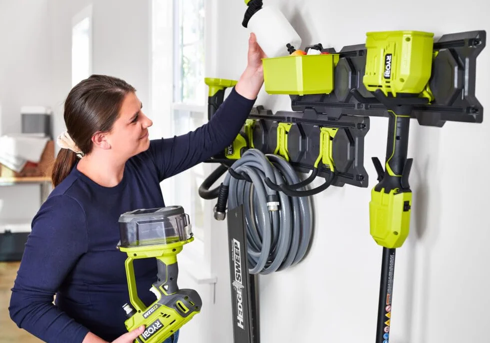 Ryobi - Podwójny hak do zawieszenia narzędzi do majsterkowania i ogrodnictwa - Syteme LINK - RSLW810