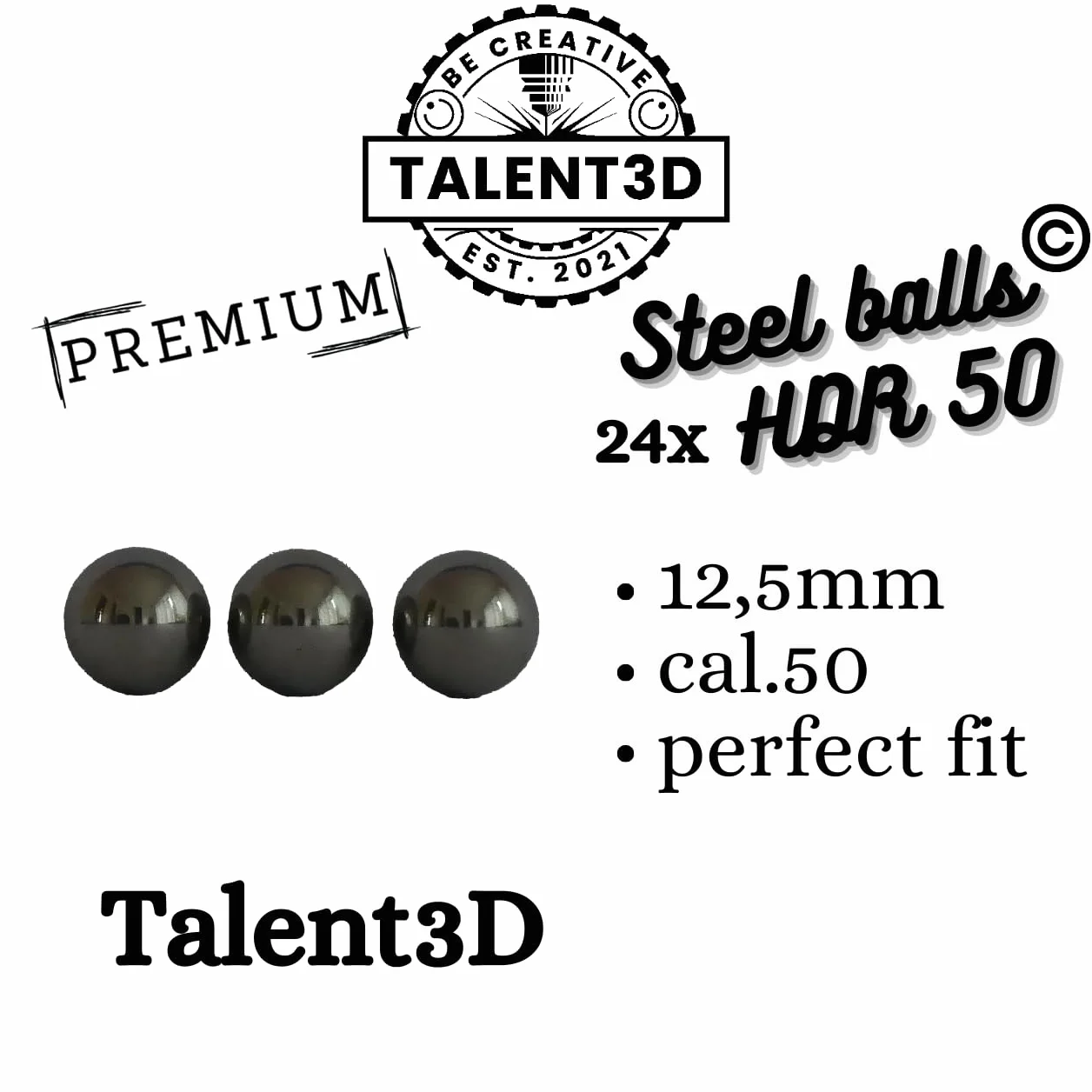 HDR50 Steel Balls 24 x Cal.50 amunicja