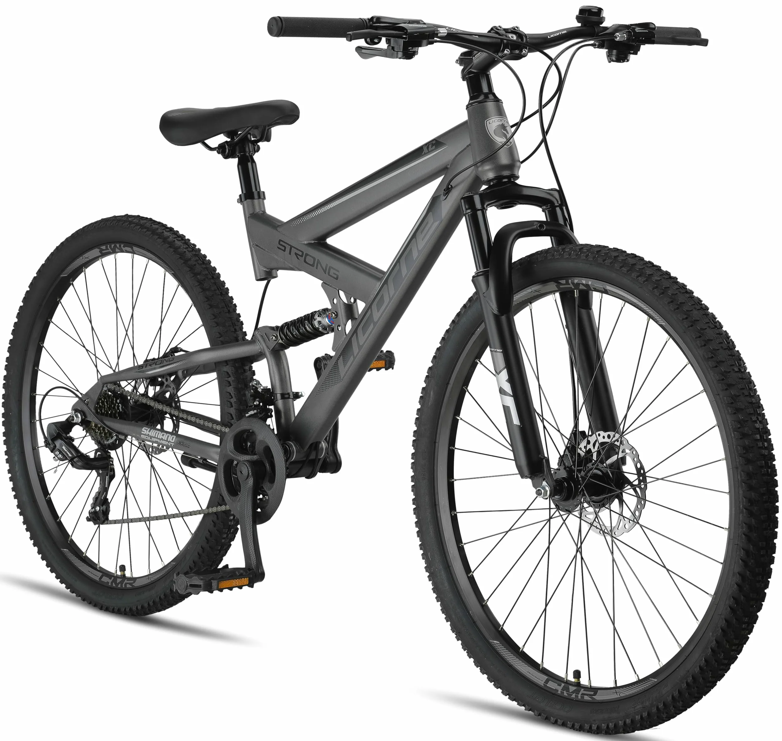 Rower górski Licorne Bike Strong 2D 26 27,5 29 cali hamulce tarczowe 21 biegów pełne zawieszenie