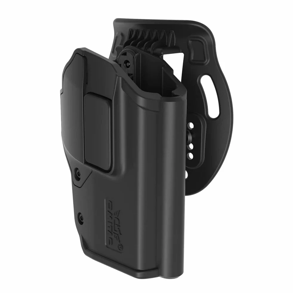 Sig P320 kabura OWB do Sauer P320 M17 M18, Level 2 automatyczny zamek, czarna polimerowa regulowana