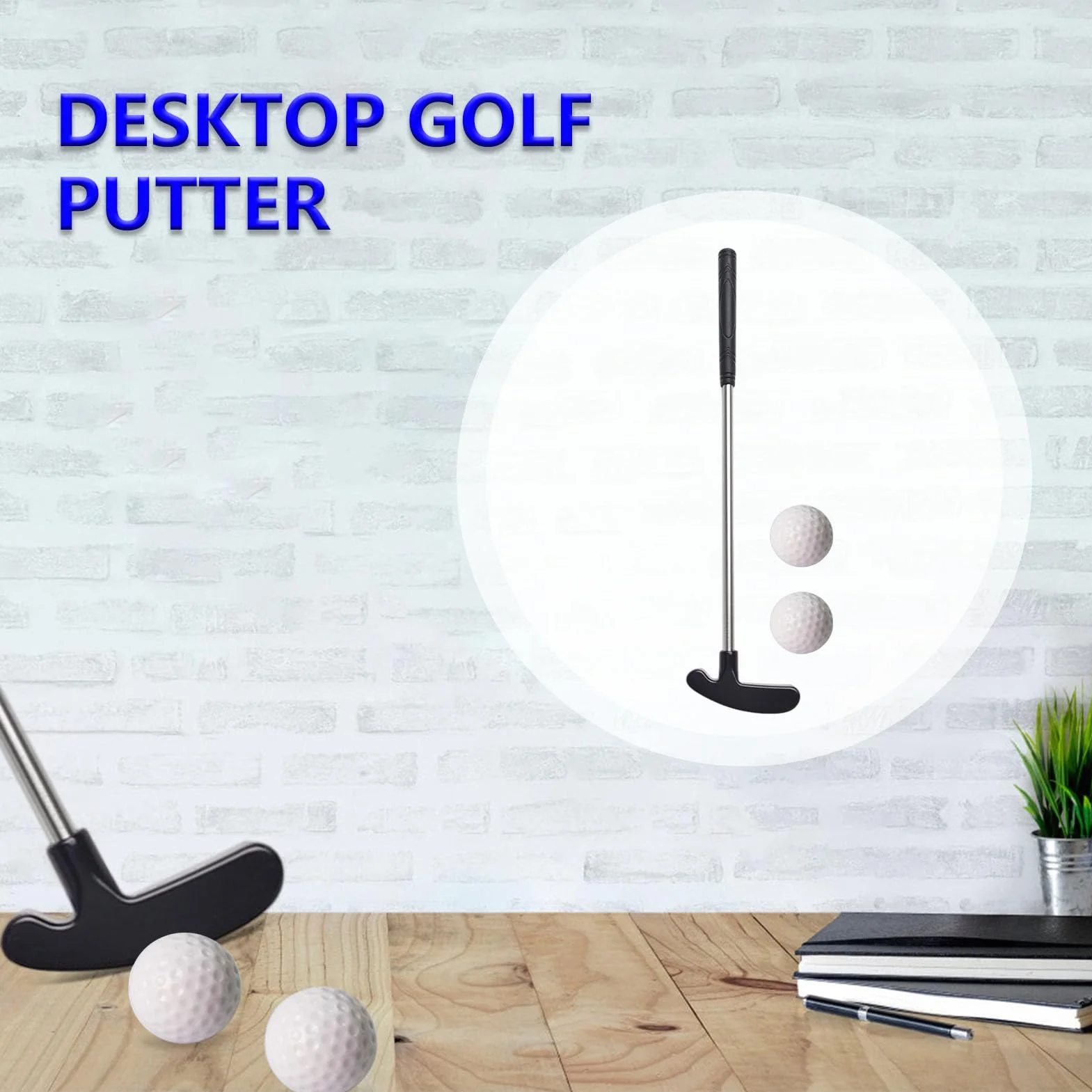 Kij golfowy ze stopu cynku, zestaw kijów golfowych dla dzieci, kij do minigolfa dla dorosłych mężczyzn – dwukierunkowy, dla prawo/leworęcznych, do użytku wewnątrz i na zewnątrz, zestaw mini klubu
