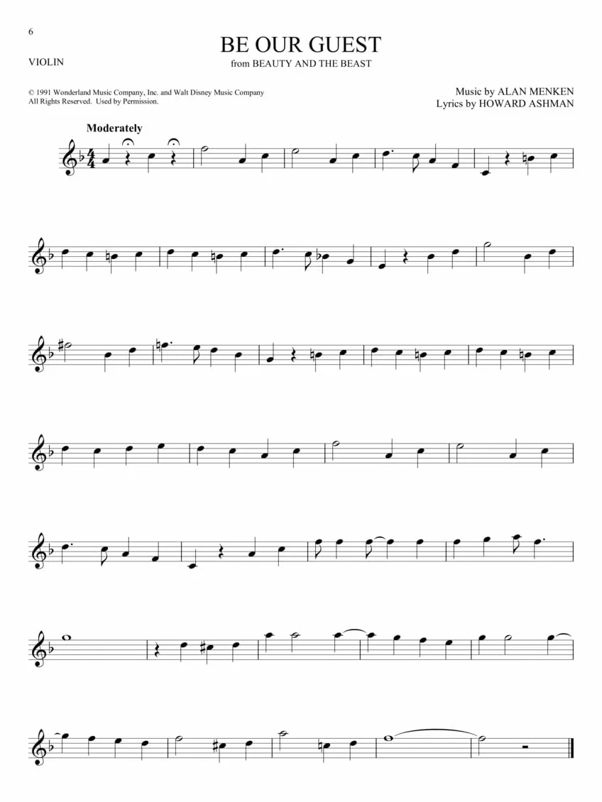 101 disney songs for violin - violon