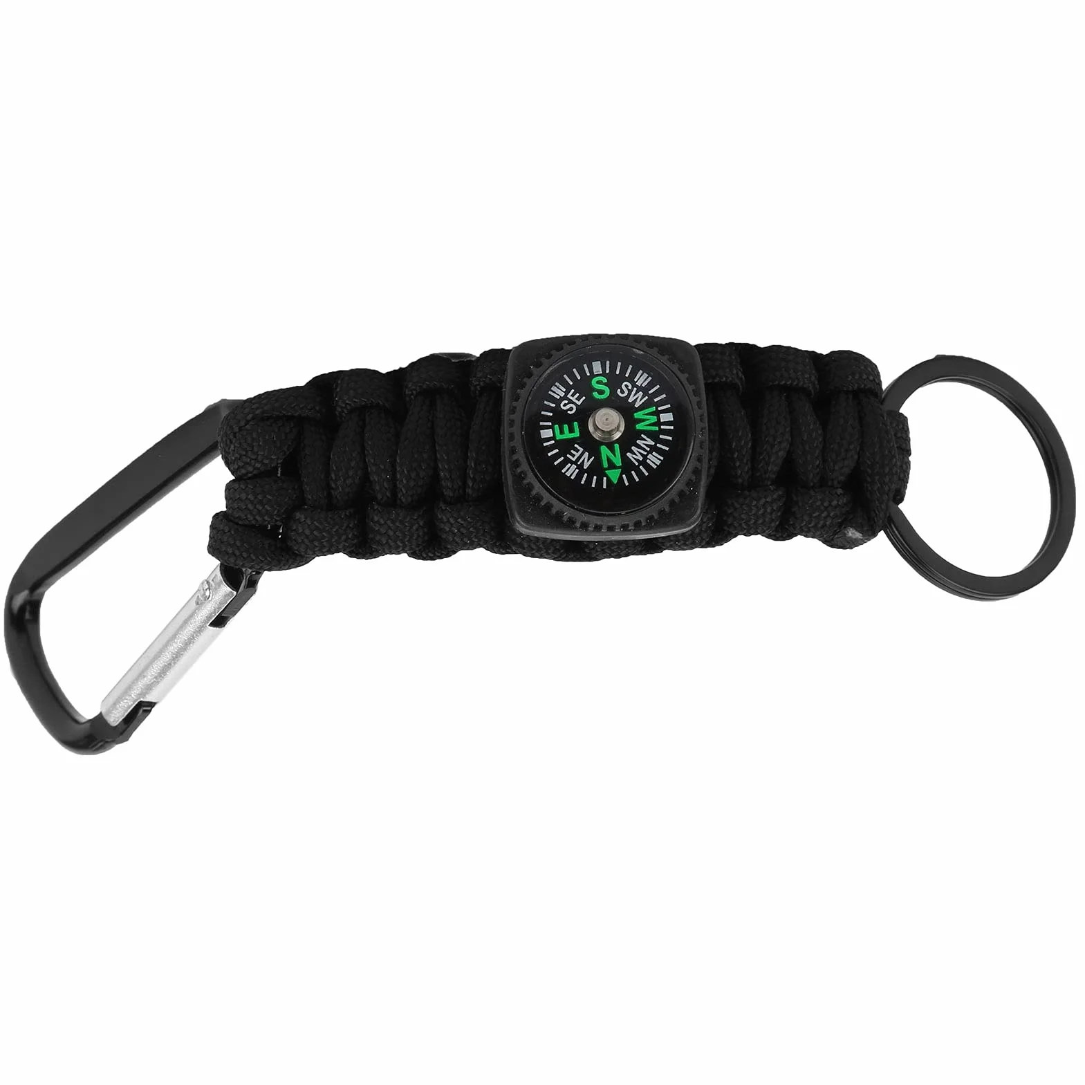 Bransoletka Paracord z Kompasem 7-rdzeniowy Brelok z Karabińczykiem
