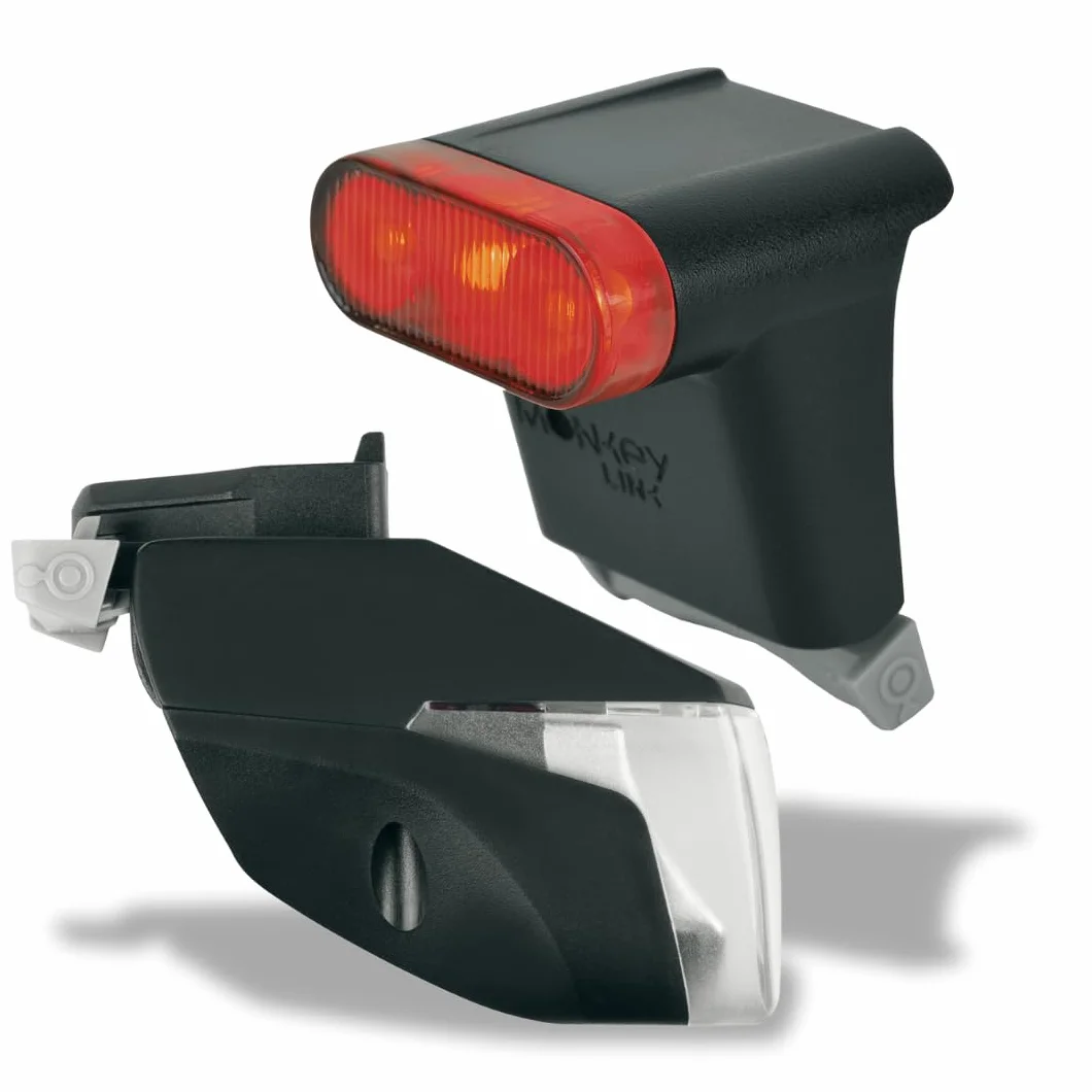 MonkeyLink ML-Light Set Connect 100 Lux zestaw oświetleniowy do rowerów elektrycznych, uniseks, czarny, jeden rozmiar