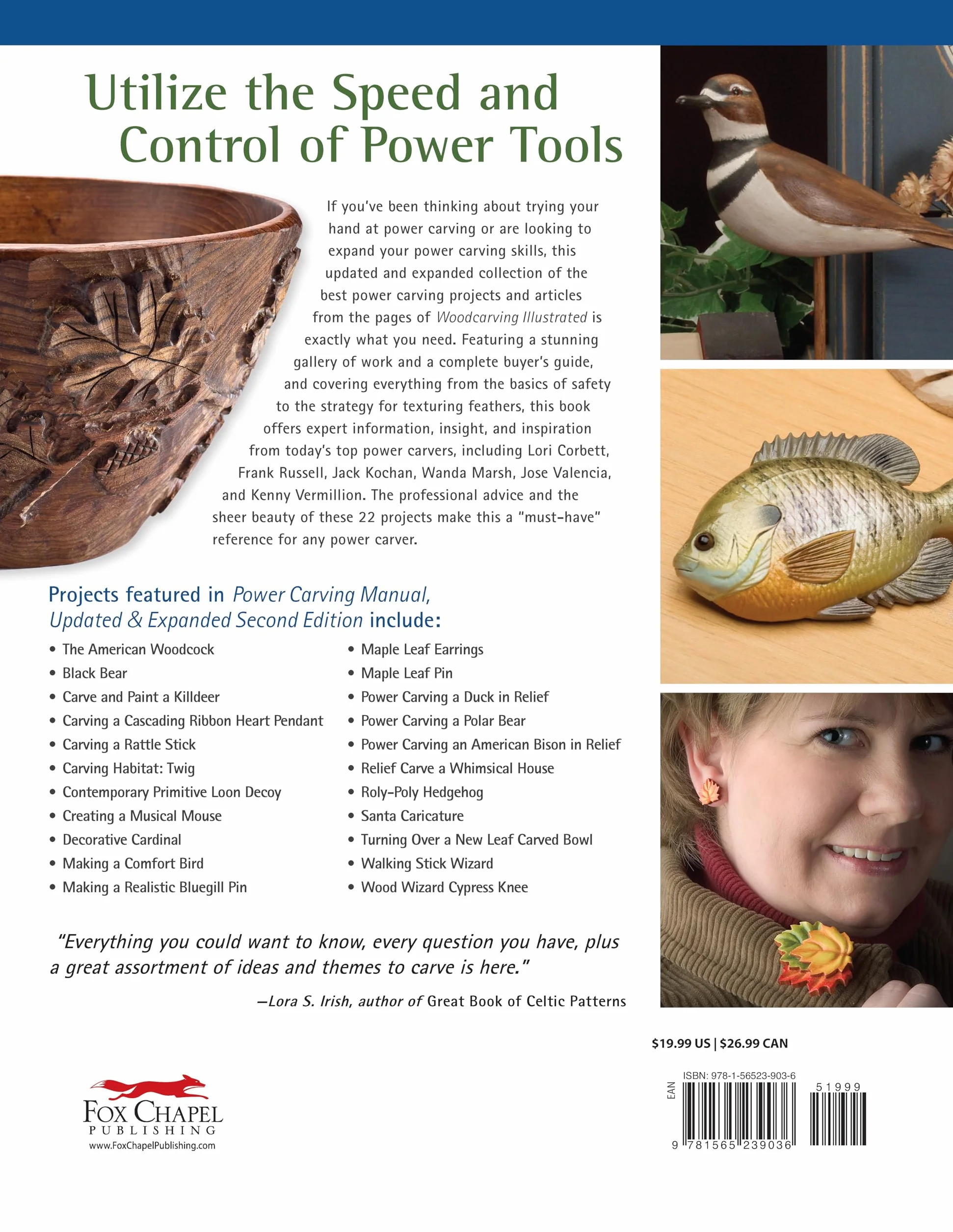 Power Carving Manual, Updated and Expanded Second Edition: Tools, Techniques, and 22 All-Time Favorite Projects