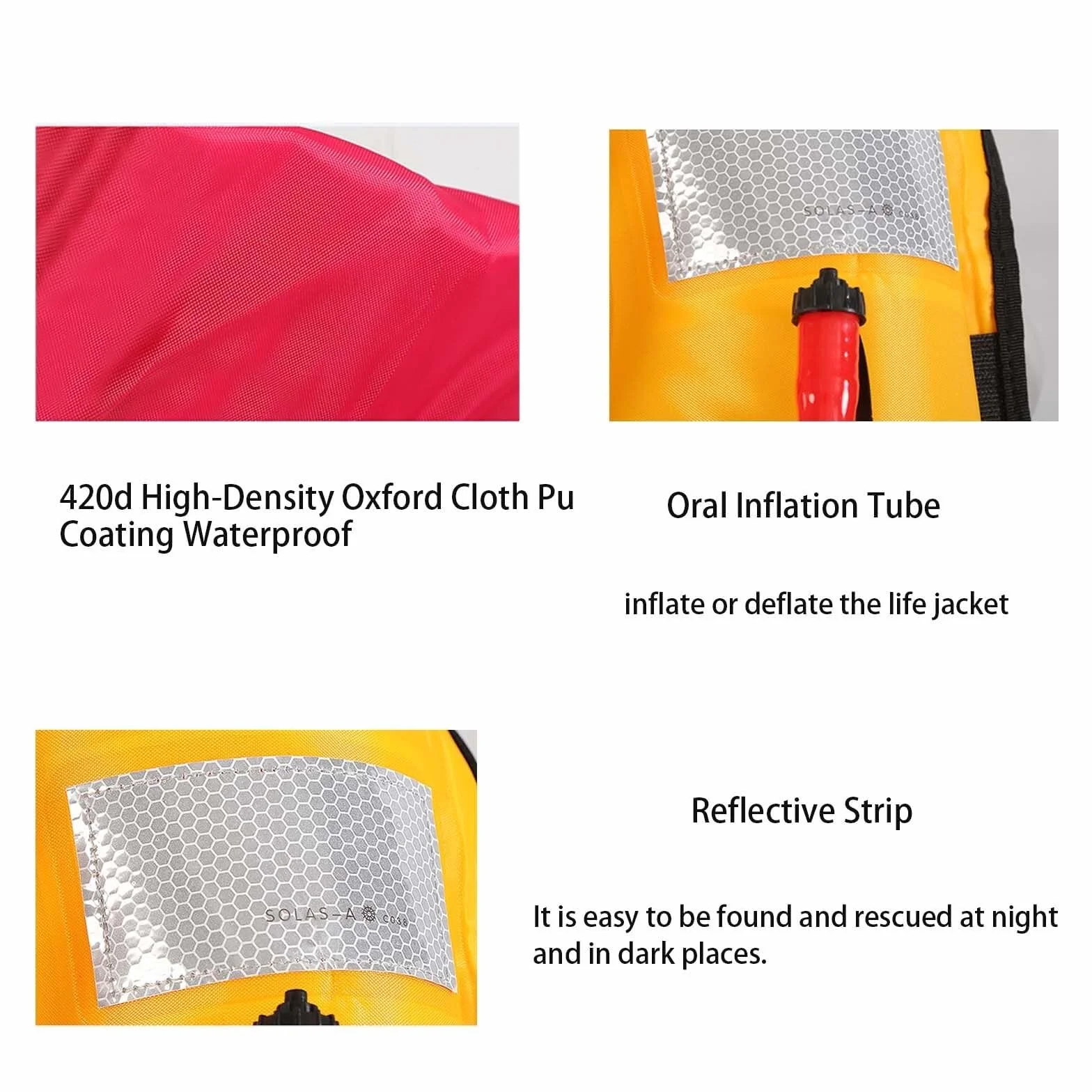 Swim Jacket - Dmuchana kamizelka ratunkowa, Dmuchana kamizelka ratunkowa dla dorosłych, Ręczna nadmuchiwana kamizelka ratunkowa dla kobiet/mężczyzn, Idealna do sportów wodnych i pływania łódką., Jeden
