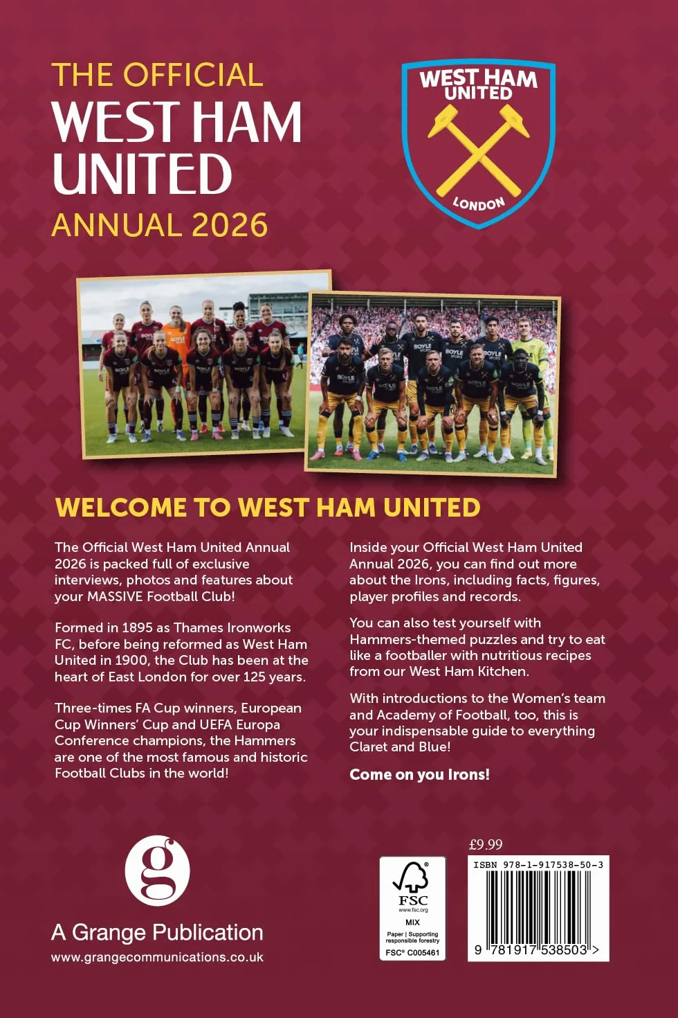 West Ham United FC Official Annual 2026