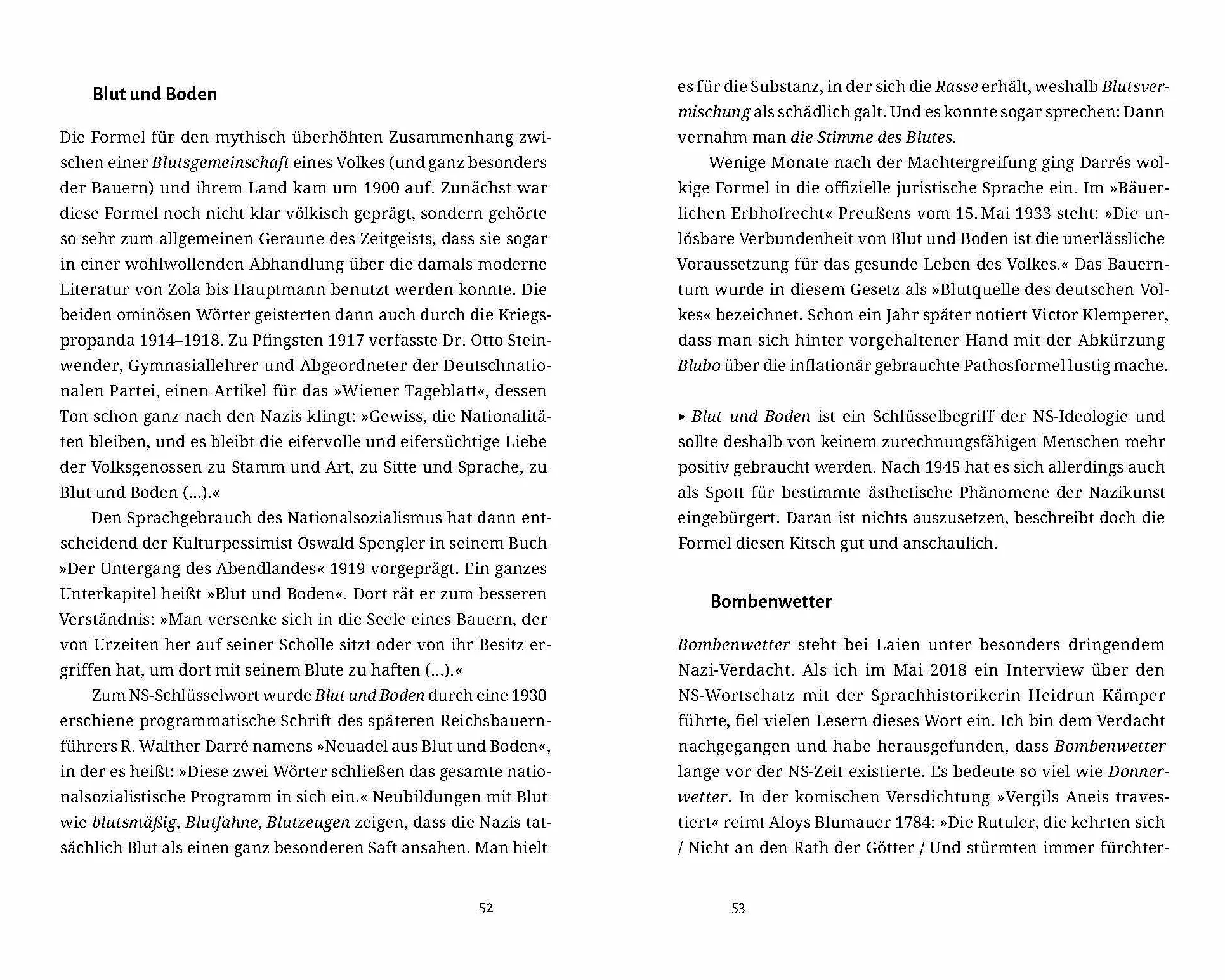 Verbrannte Wörter: Wo wir noch reden wie die Nazis - und wo nicht