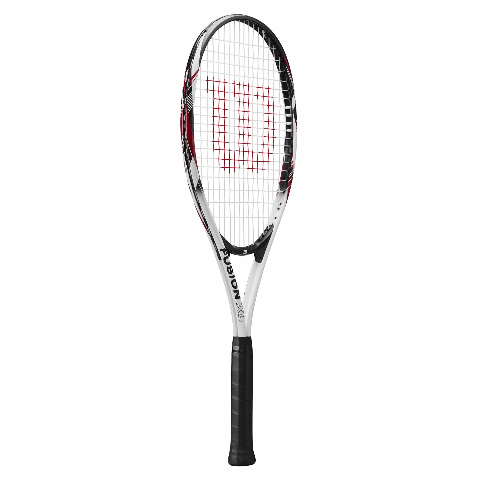 Wilson Fusion XL rakieta tenisowa, aluminiowa, waga czołowa (ciężka przyczepność), 291 g, długość 69,9 cm, czerwona