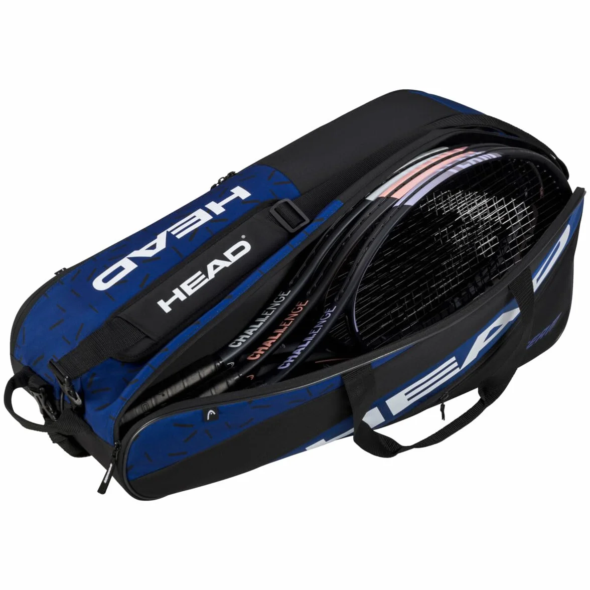 HEAD Unisex Adult Team Racquet Bag L torba tenisowa, niebieska/czarna, L
