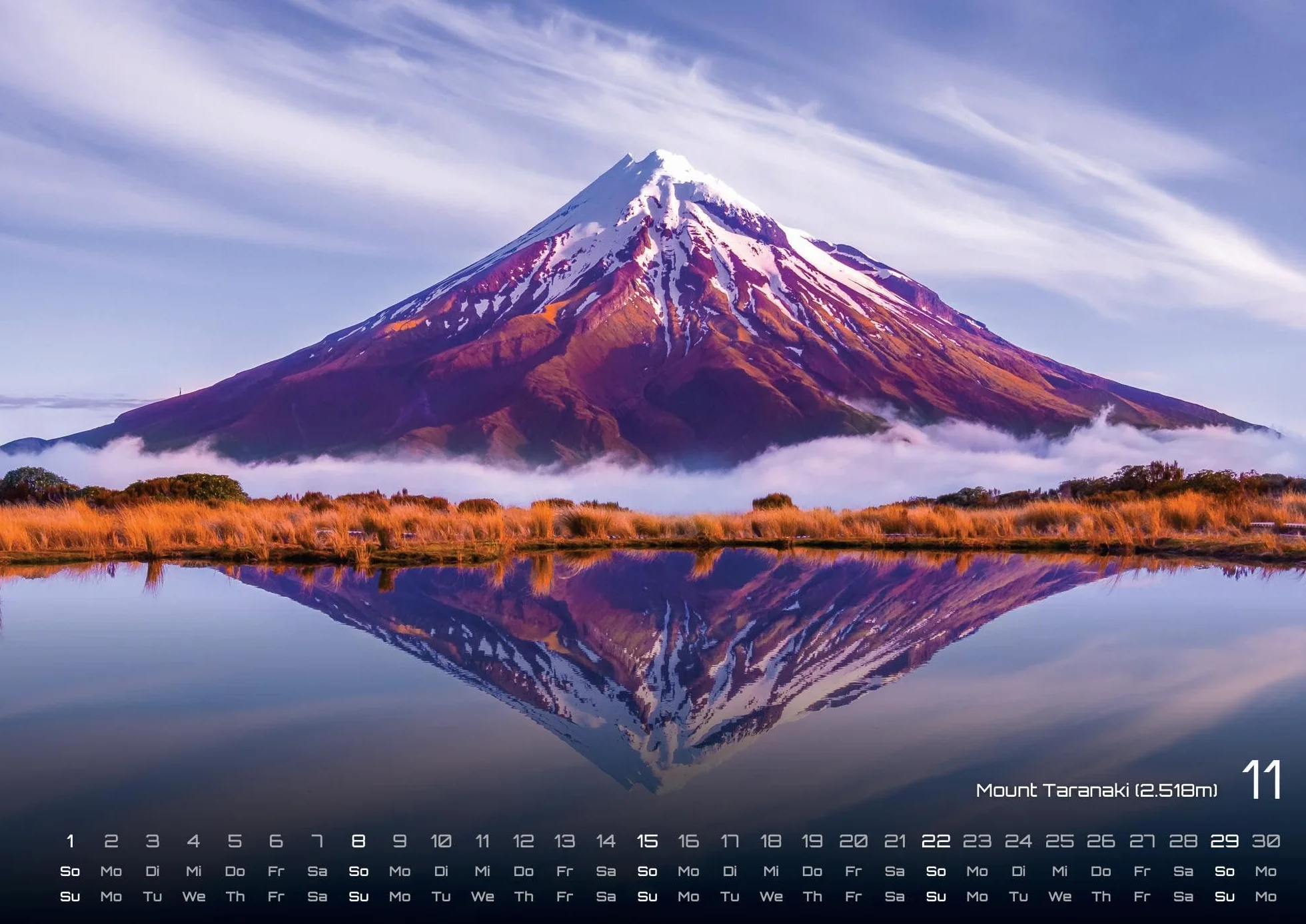 Neuseeland - Das Land der langen weißen Wolke - 2026 - Kalender DIN A2: Der Wandkalender mit den schönsten Motiven aus Neuseeland für das Jahr 2026 im extragroßen Format DIN A2 (ca. 60 x 42 cm)!