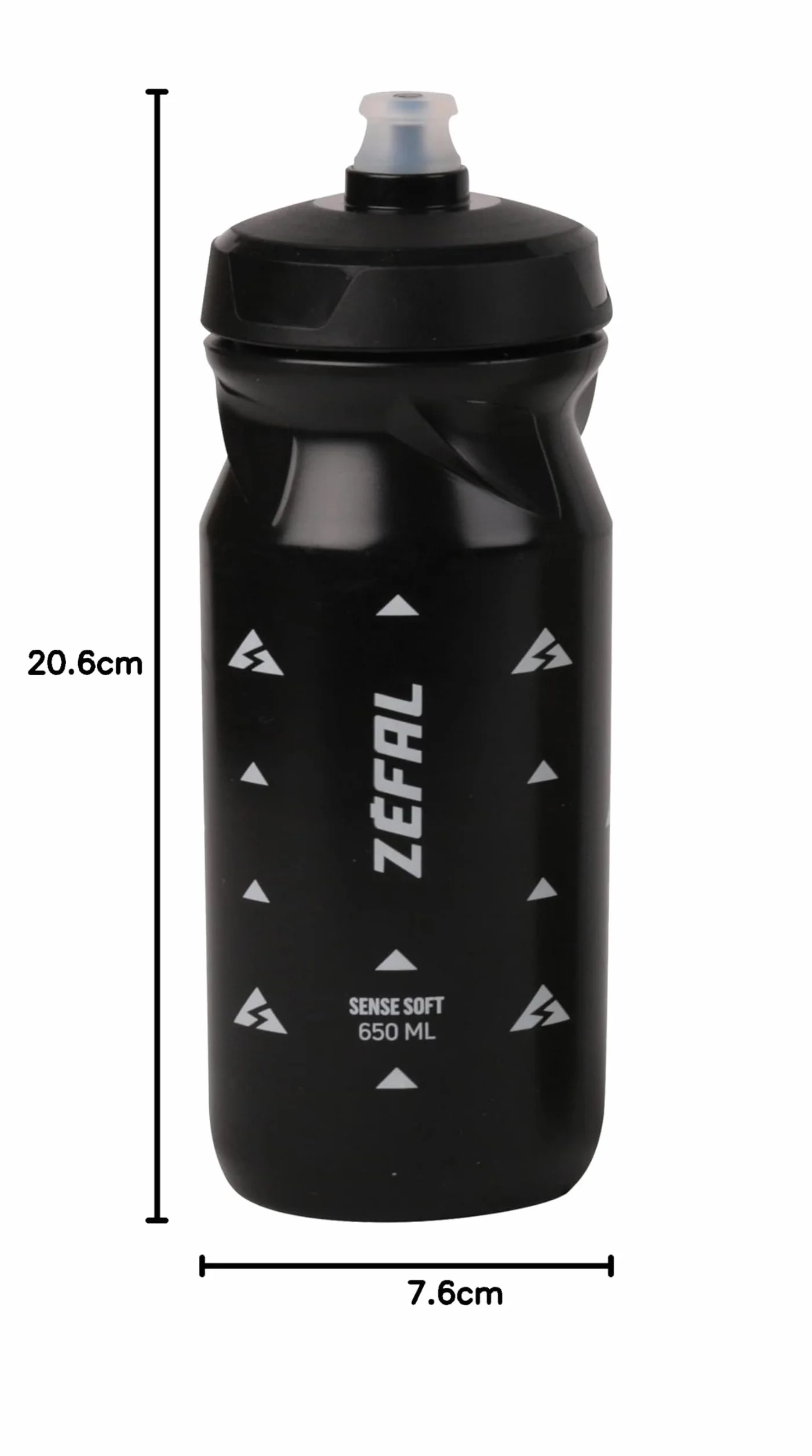 ZEFAL Mixed Sense Soft 65 Bidon Velo, czarny, 650 ml EU