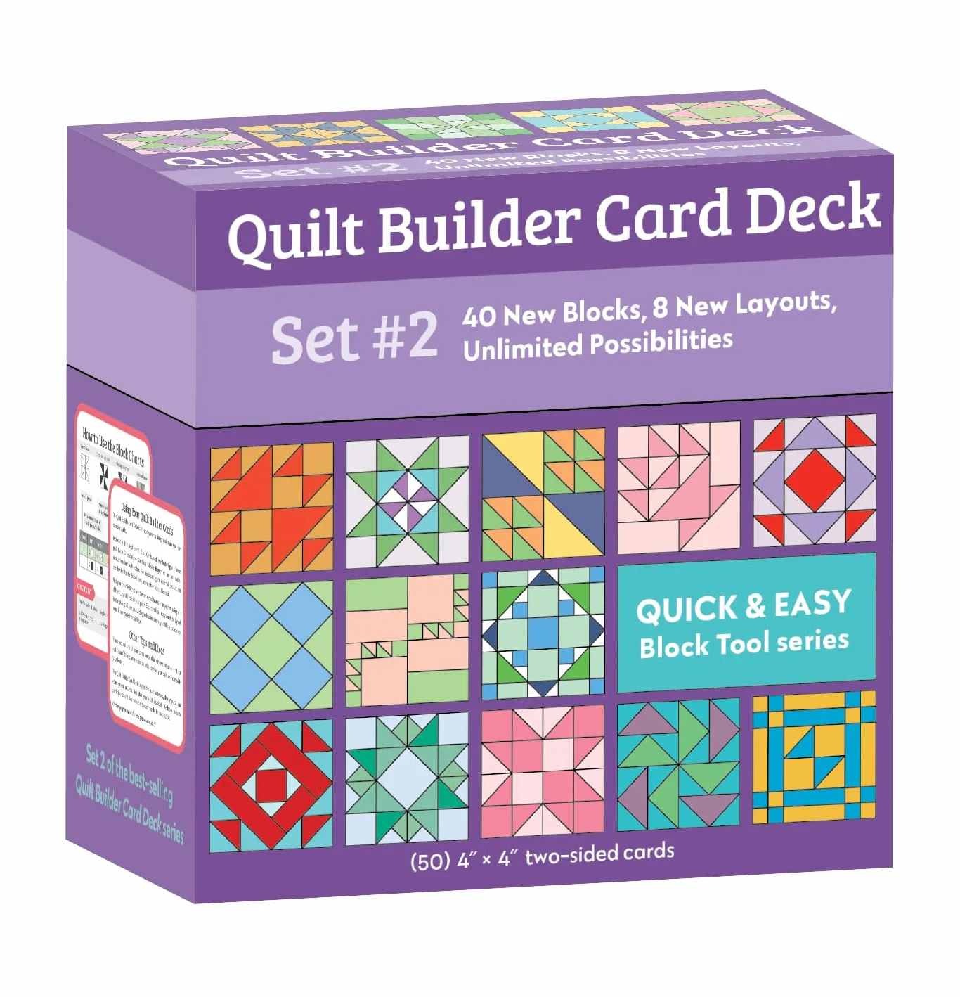 Quilt Builder Card Deck Set #2: 40 New Blocks, 8 New Layouts, Unlimited Possibilities