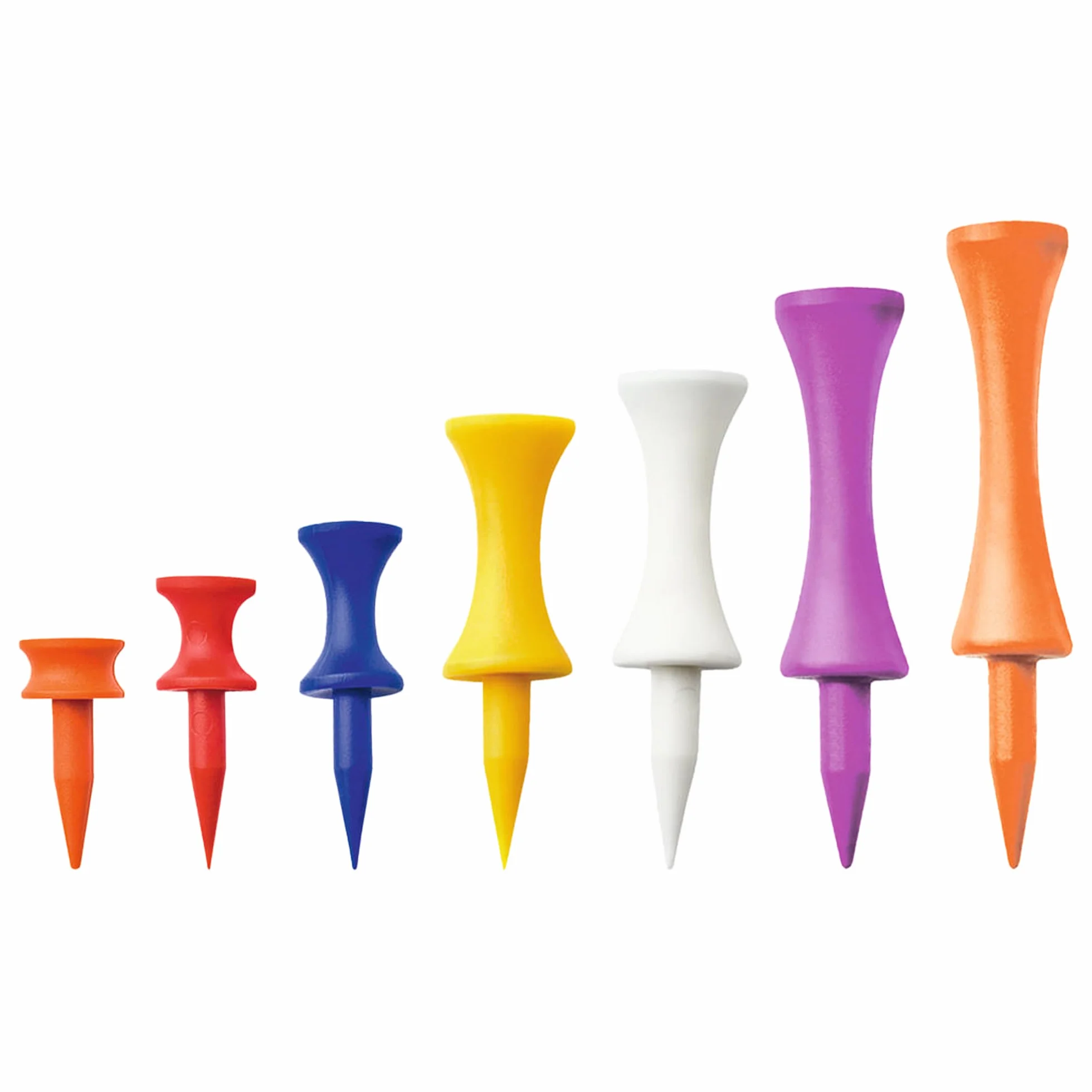 Longridge Golf Tee tworzywo sztuczne zamek herbata 50 mm pomarańczowe