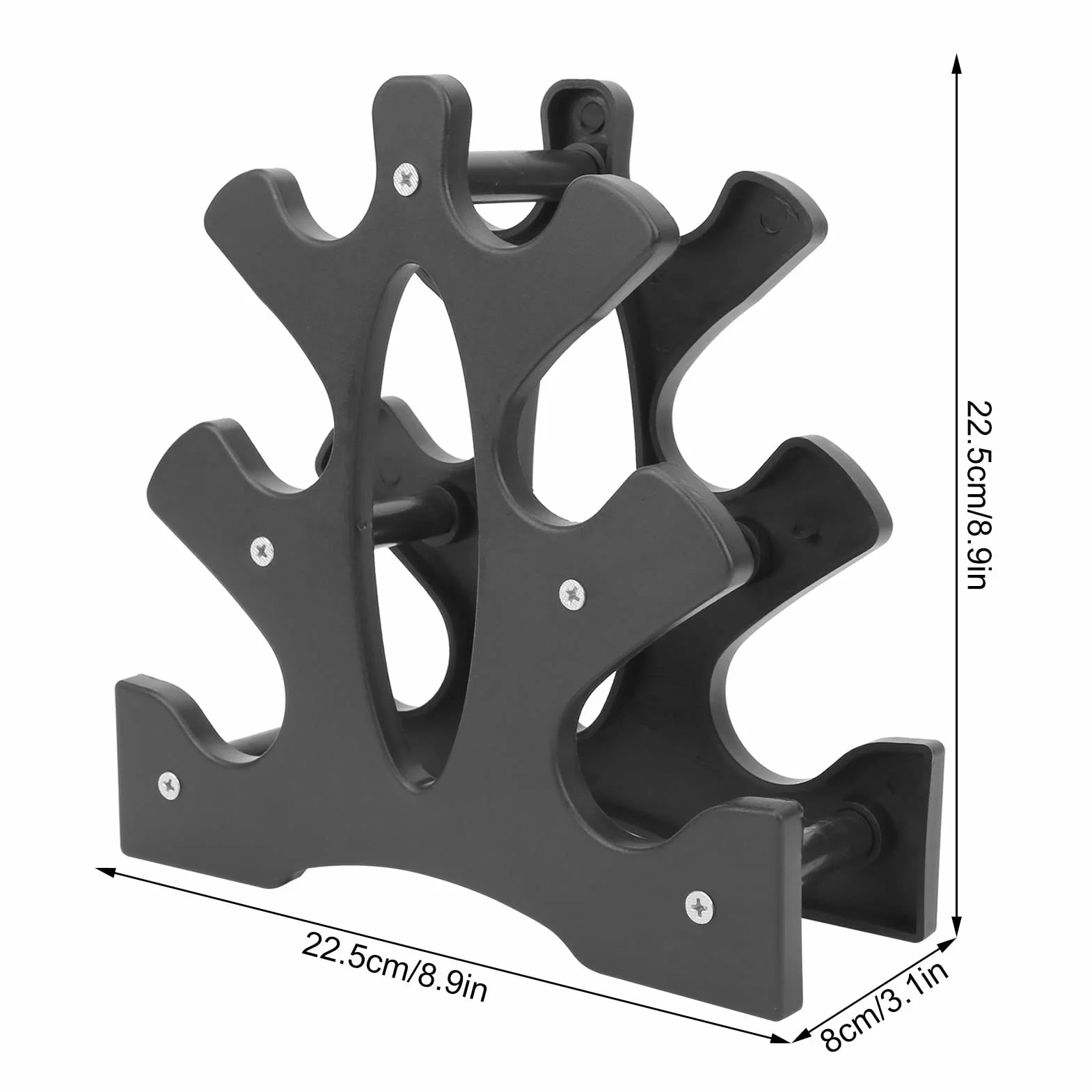Uchwyt Stojaka na Hantle Udźwig 20 Kg PP 3 Poziomy