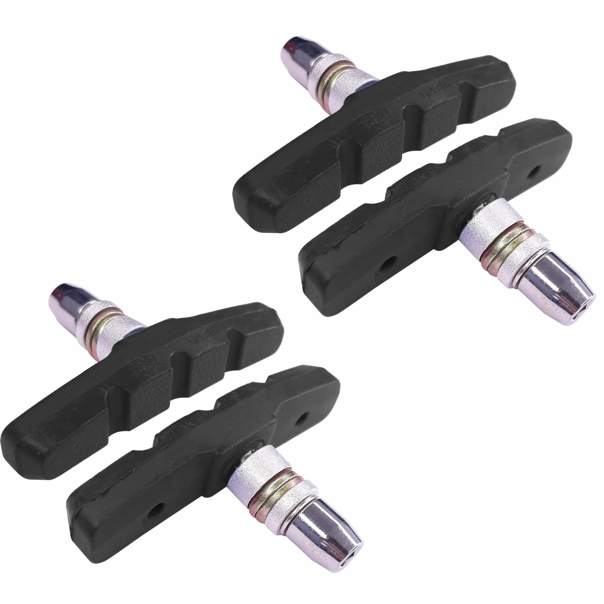 4X Klocki hamulcowe do rowerów, 2 pary, 60 mm, symetryczne, kompatybilne z Shimano Tektro Avid Sram Obręcz rowerowa MTB MTB City