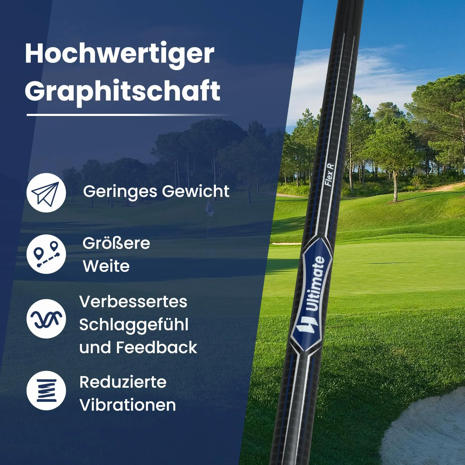 COSTWAY Golf Driver dla mężczyzn 460 CC aluminium 10,5° praworęczny